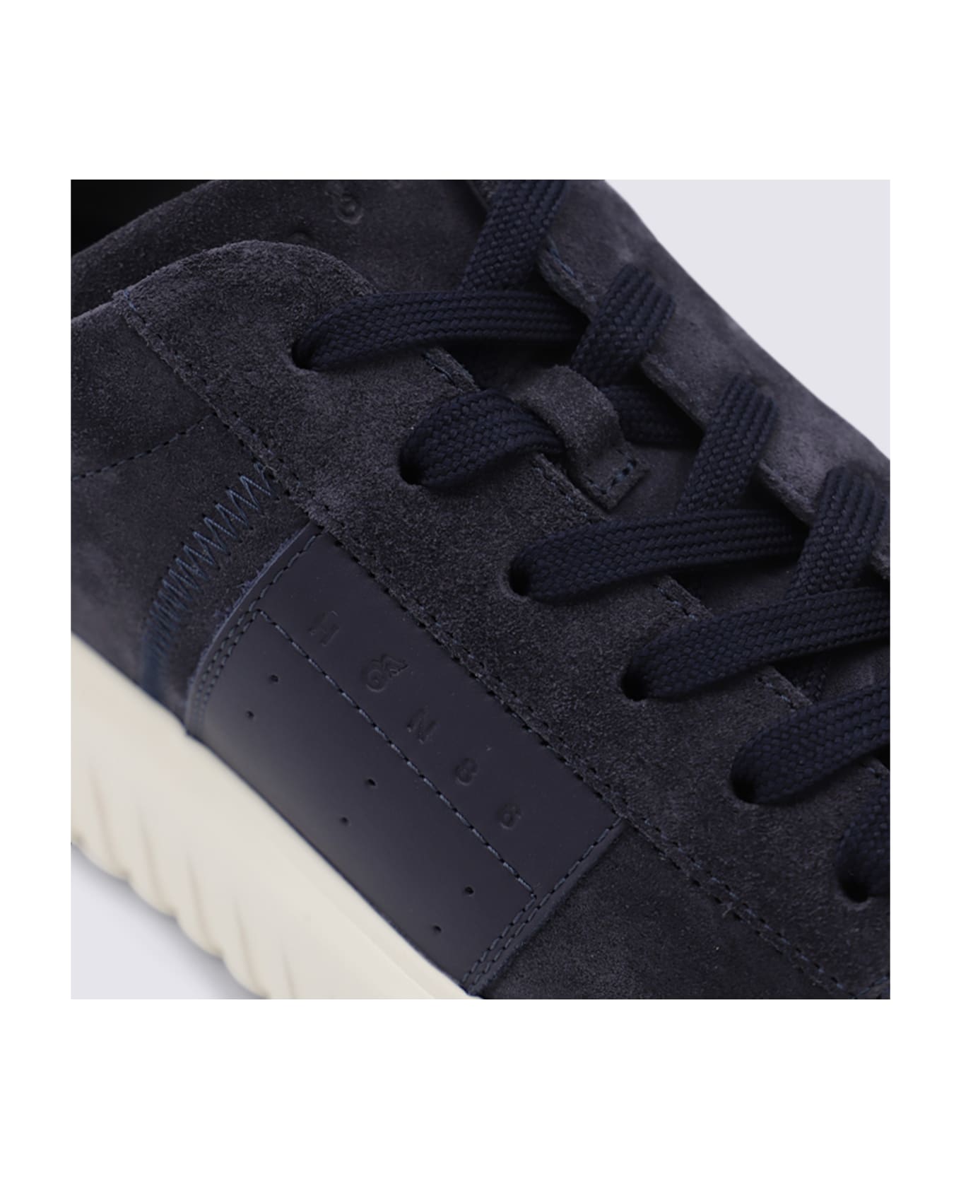 Hogan Blue Leather Sneakers - Blue