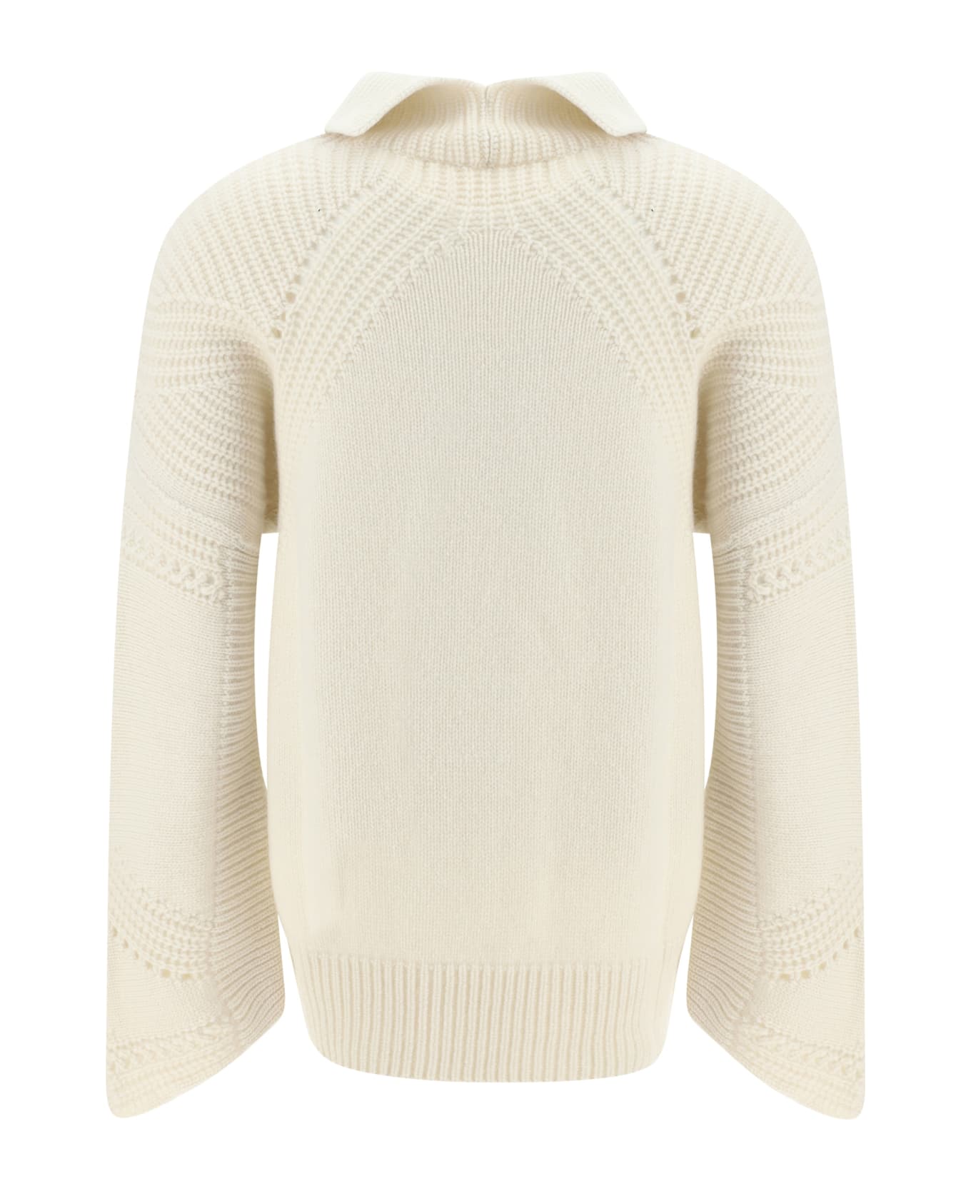 Ermanno Scervino Turtleneck Sweater Sweater - SNOW WHITE ニットウェア