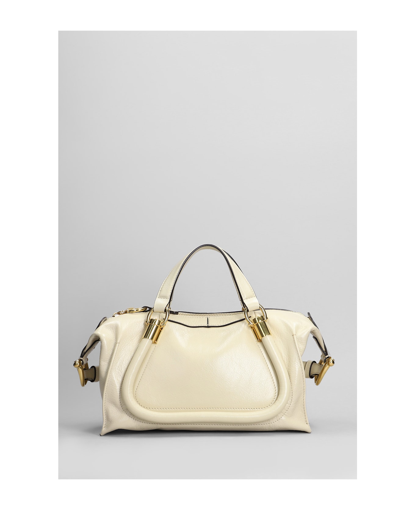 Chloé Party 24 Shoulder Bag In Beige Leather - beige