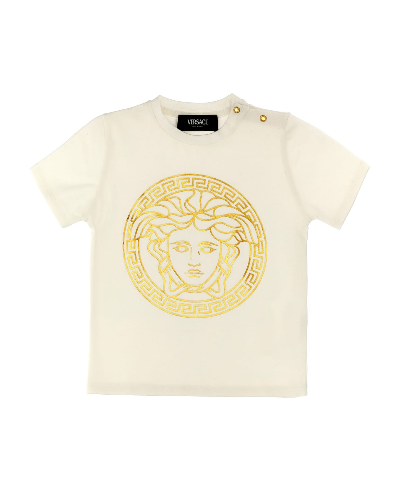 Versace two-tone Print T-shirt - White