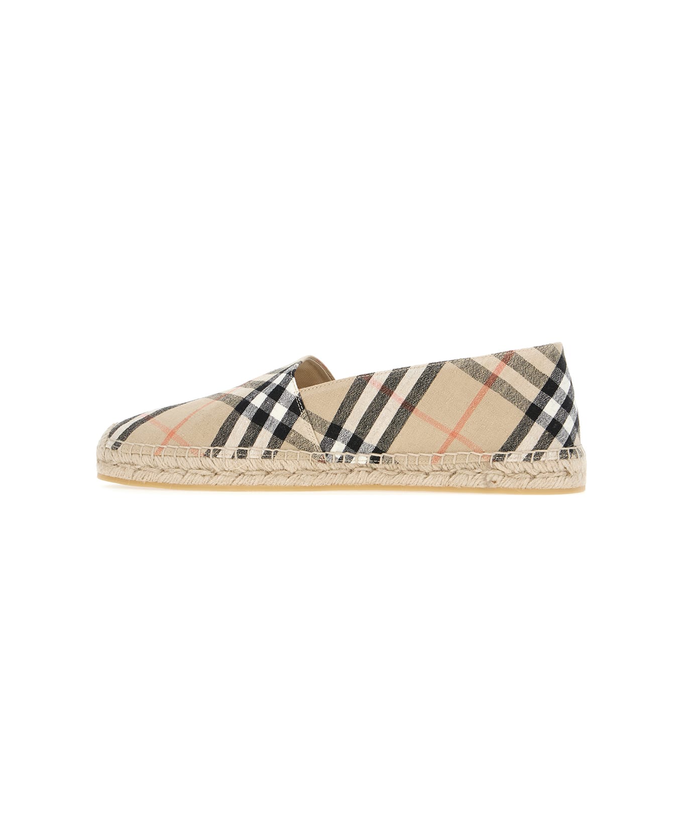 Burberry Printed Canvas Espadrilles - SAND IP CHECK