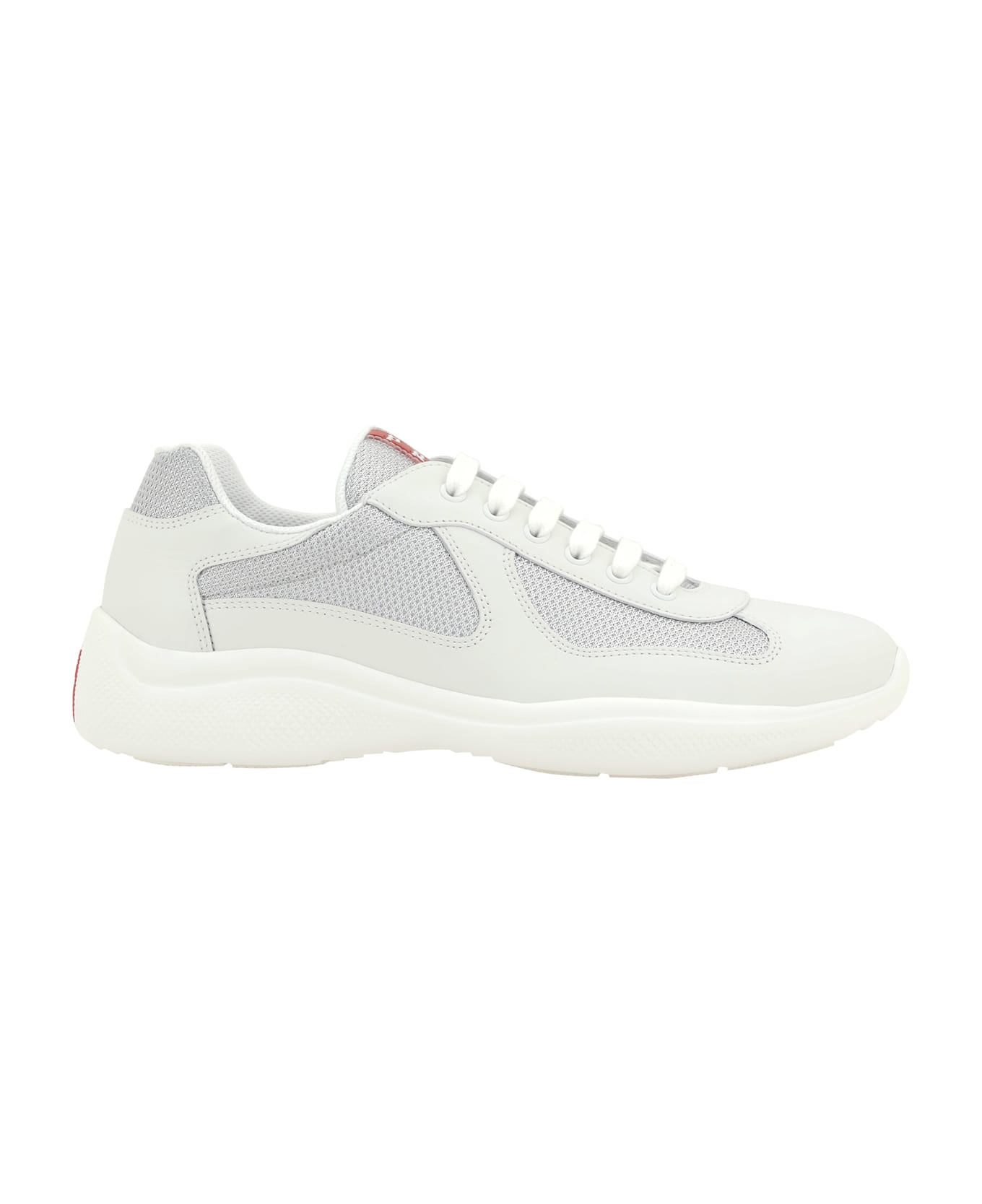 Prada America's Sneakers - Bianco+argento