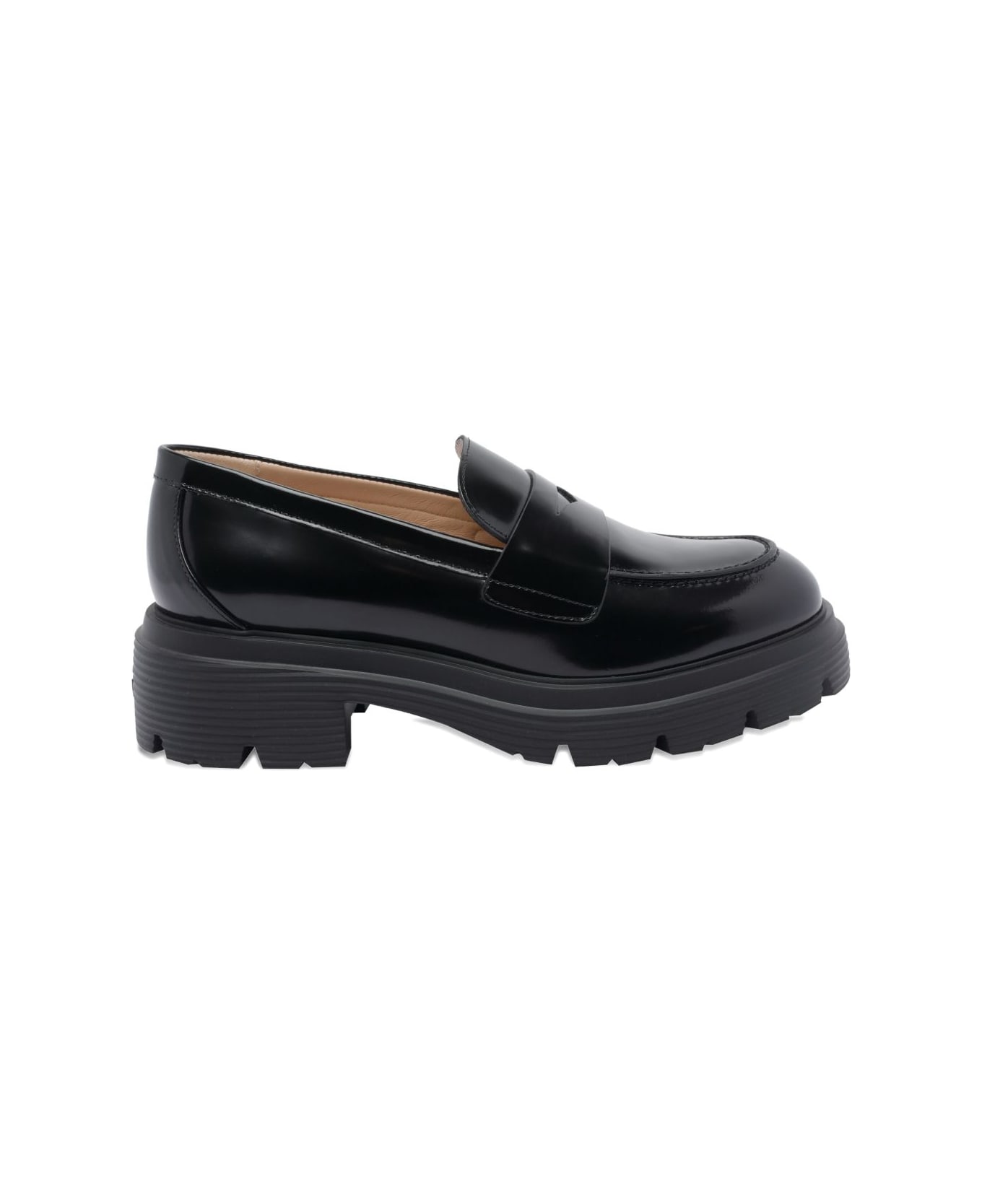 Stuart Weitzman Platform Loafers - Black