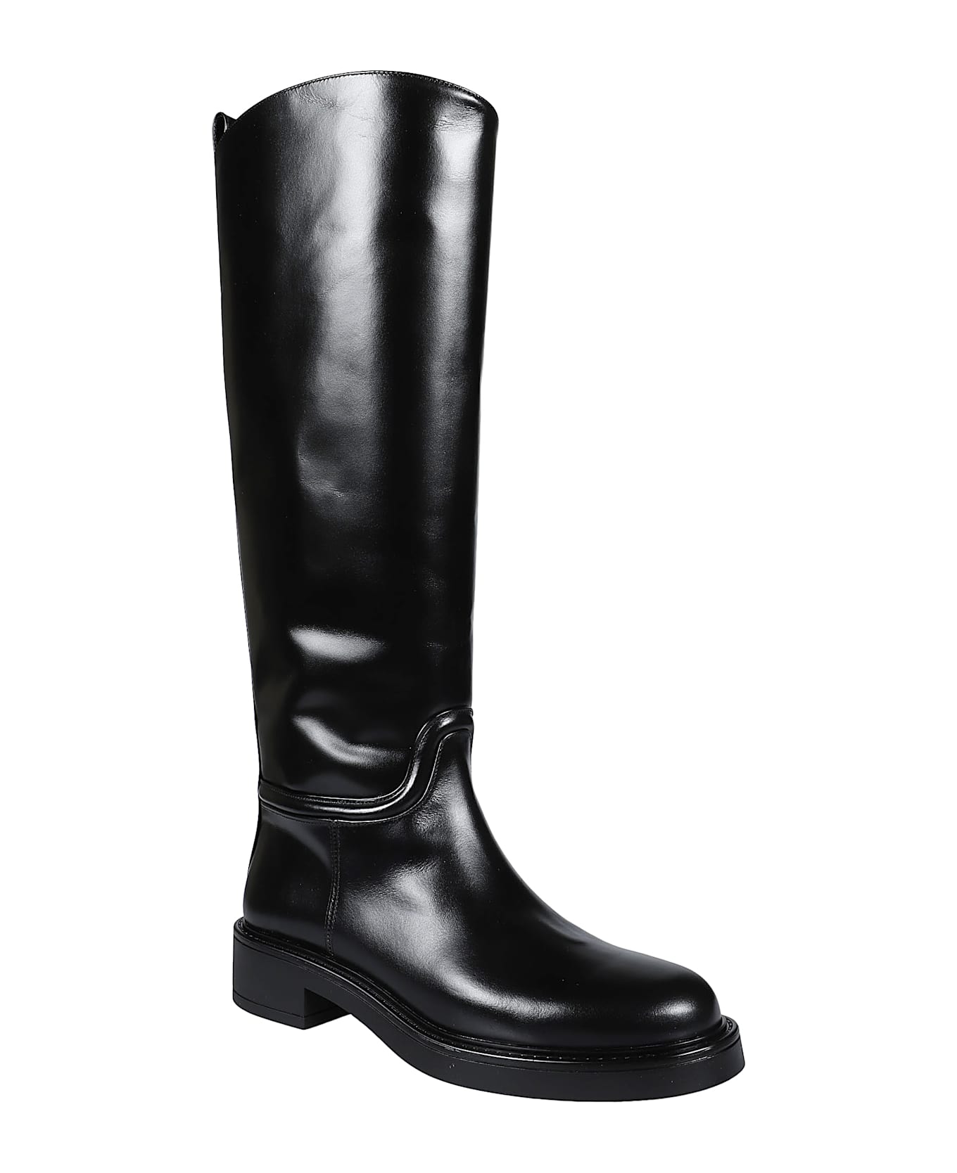 Stuart Weitzman Celia Riding Boots - Blk Black