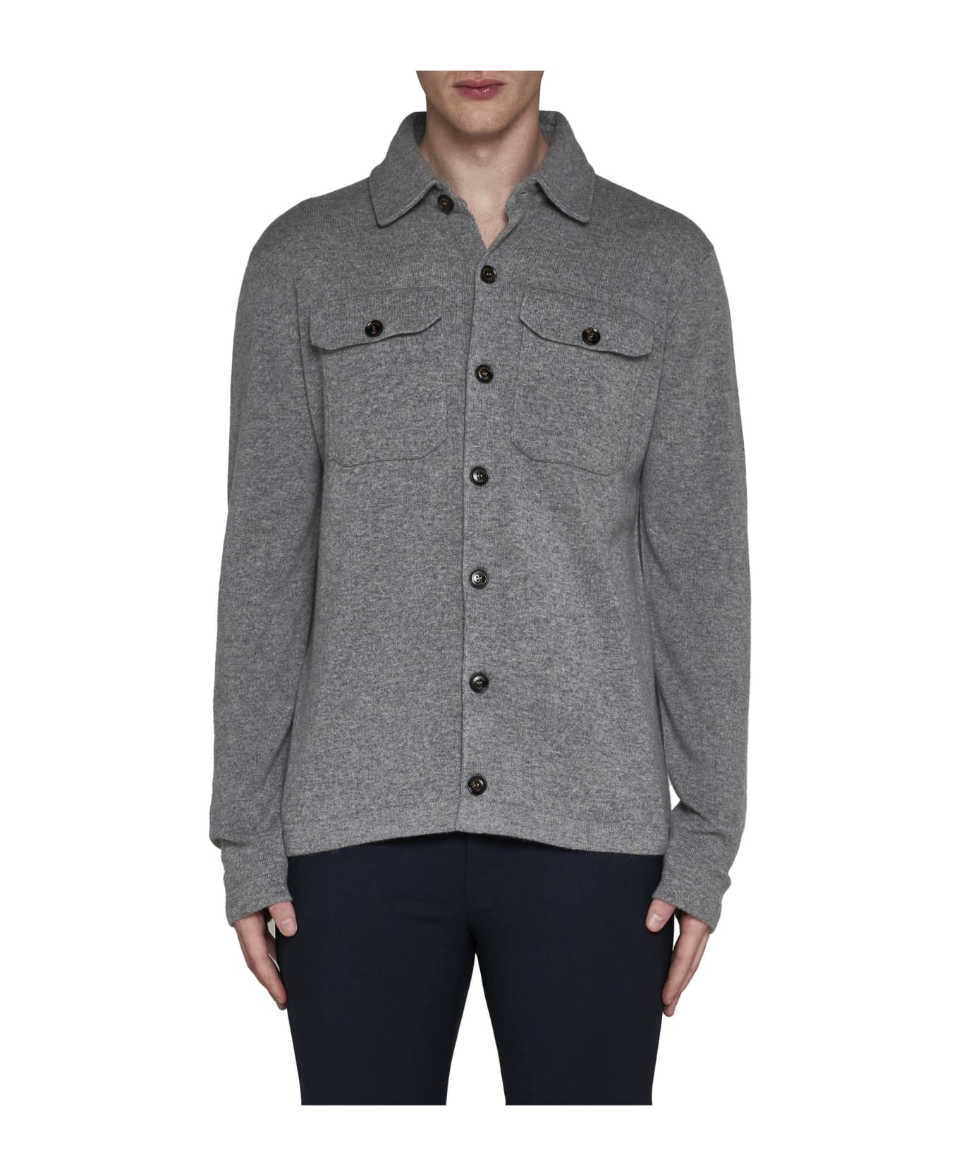 Piacenza Cashmere Shirt - Light grey シャツ