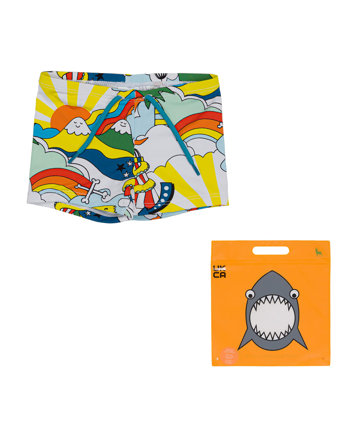 Stella McCartney Kids Swimsuit With Logo - Cream 水着