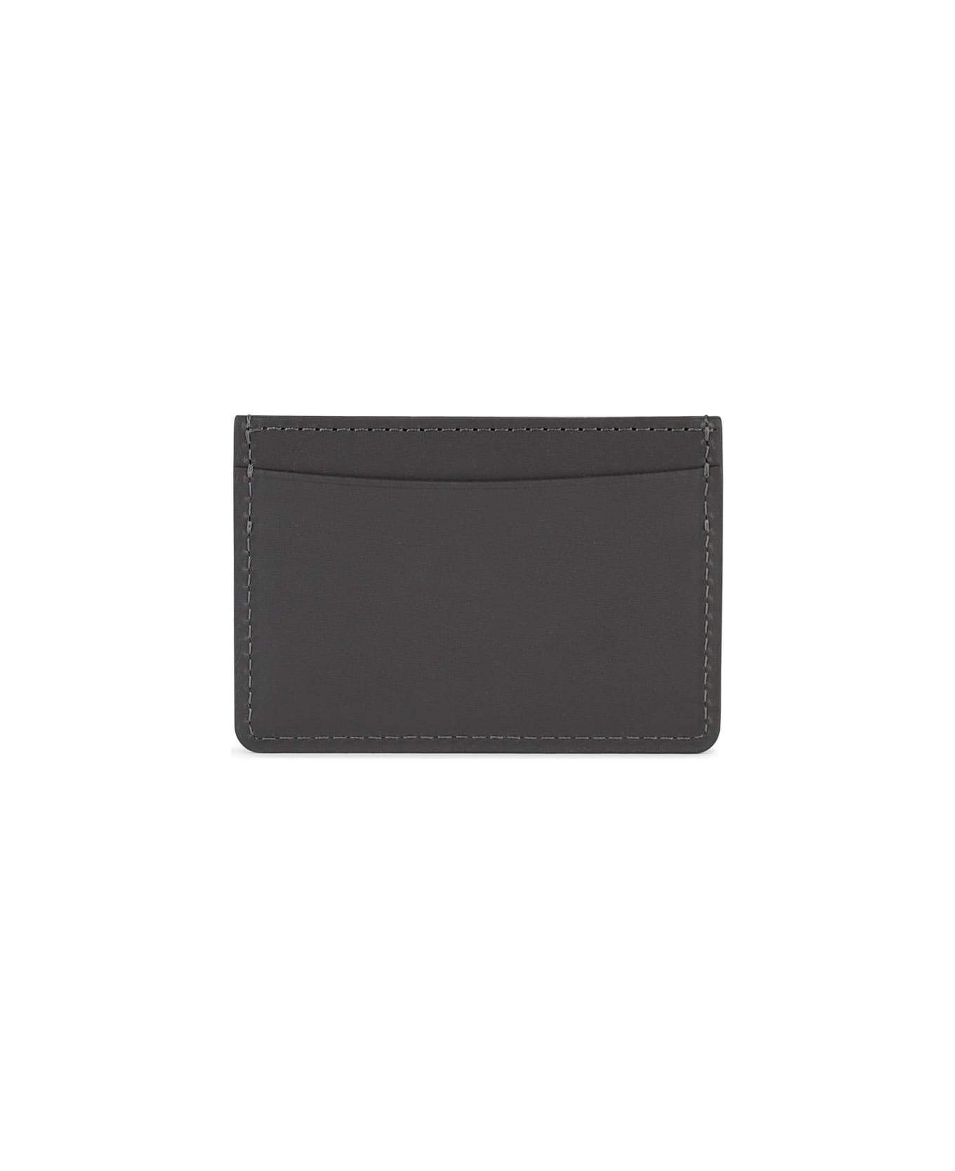 A.P.C. 'andre' Grey Leather Card Holder - Grey