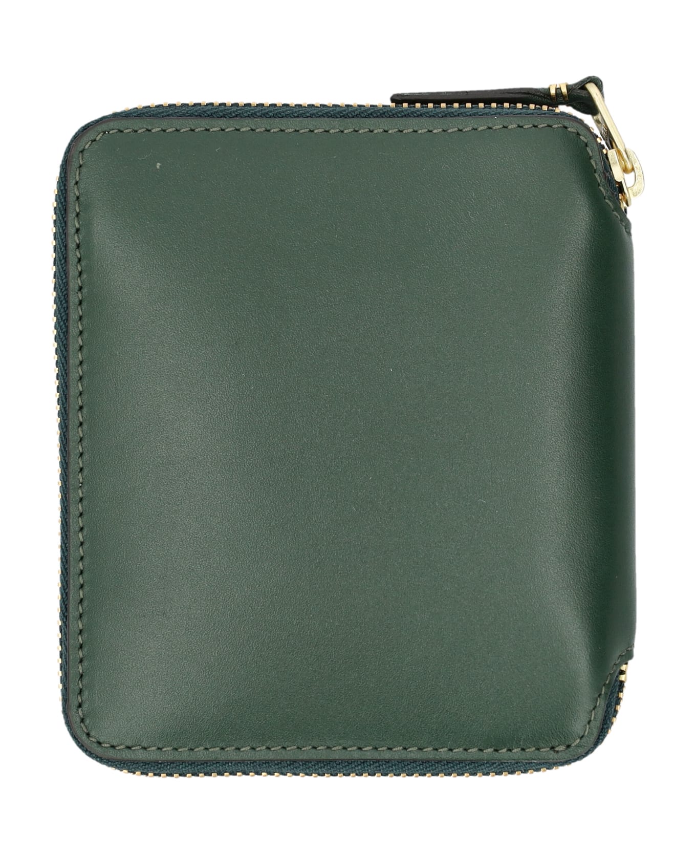 Comme des Garçons Wallet Vertical Zip Around Wallet - BOTTLE GREEN