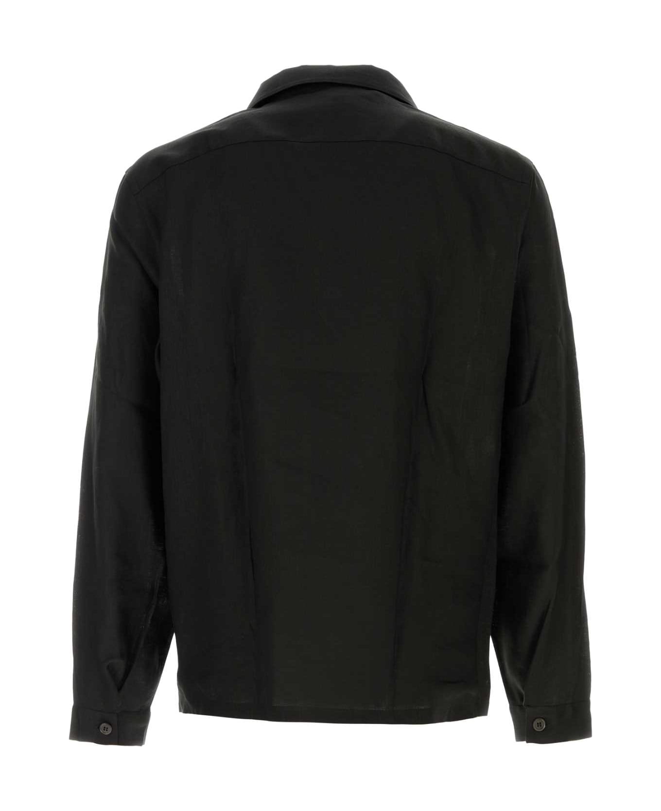Prada Black Linen Shirt - NERO