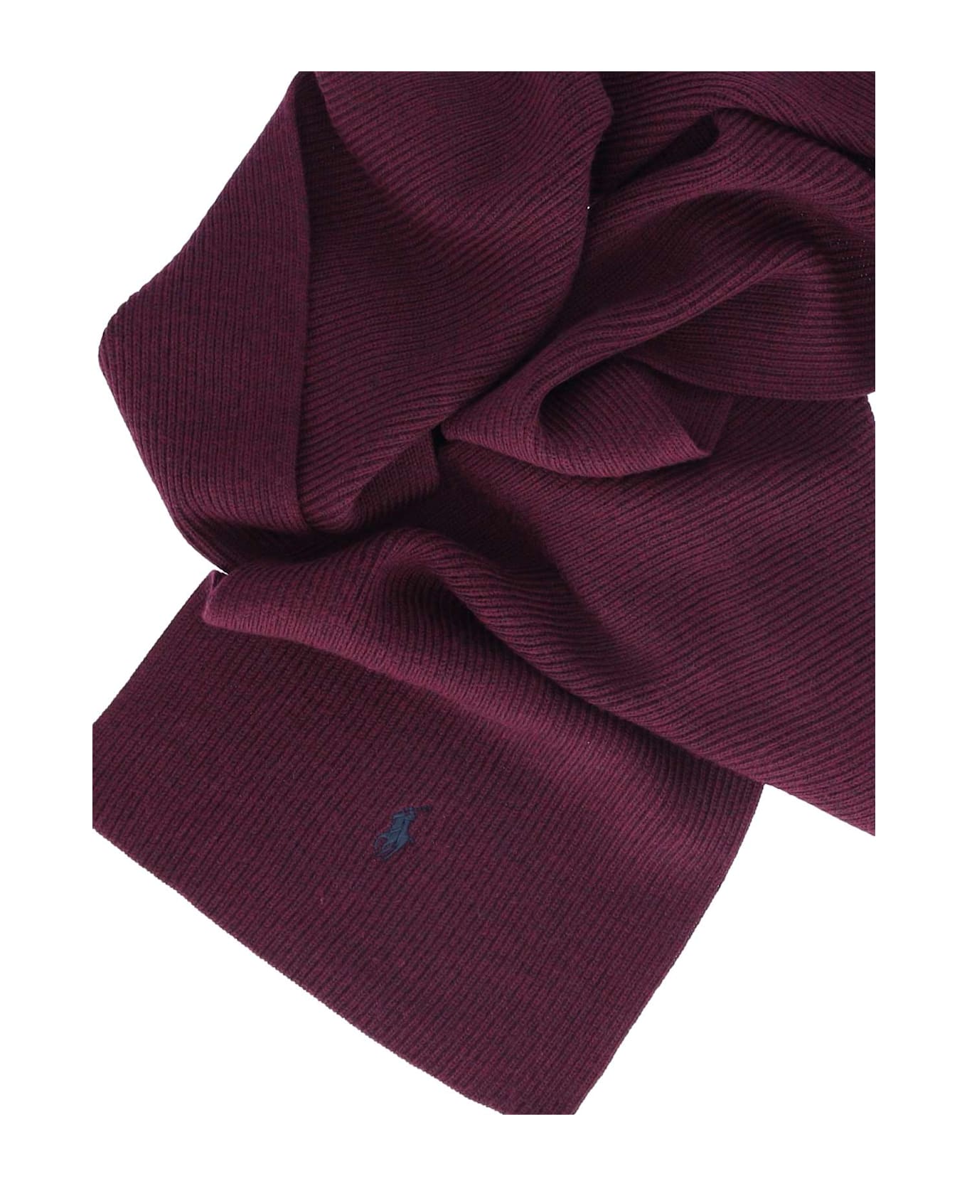 Ralph Lauren Wool Scarf - AGED WINE HEATHER
