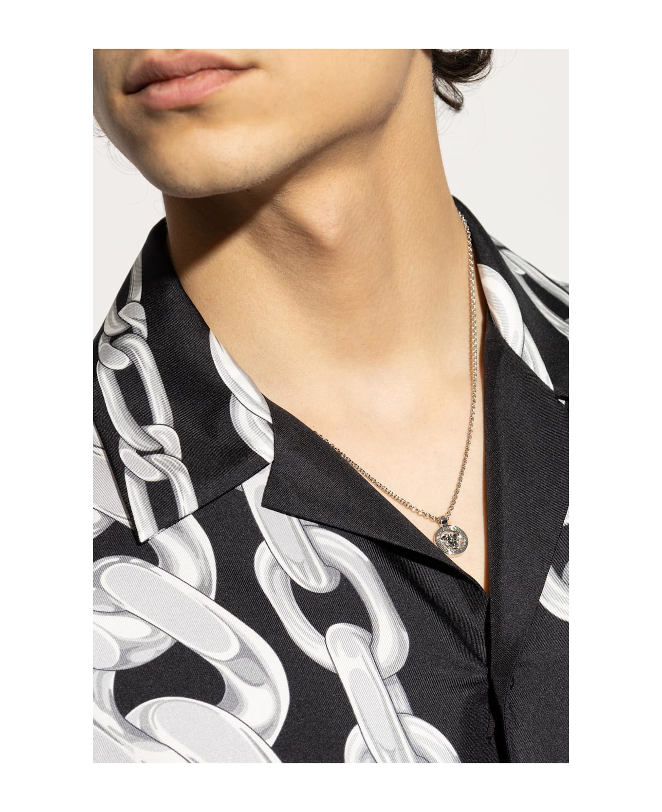 Versace Necklace With Pendant - Palladium