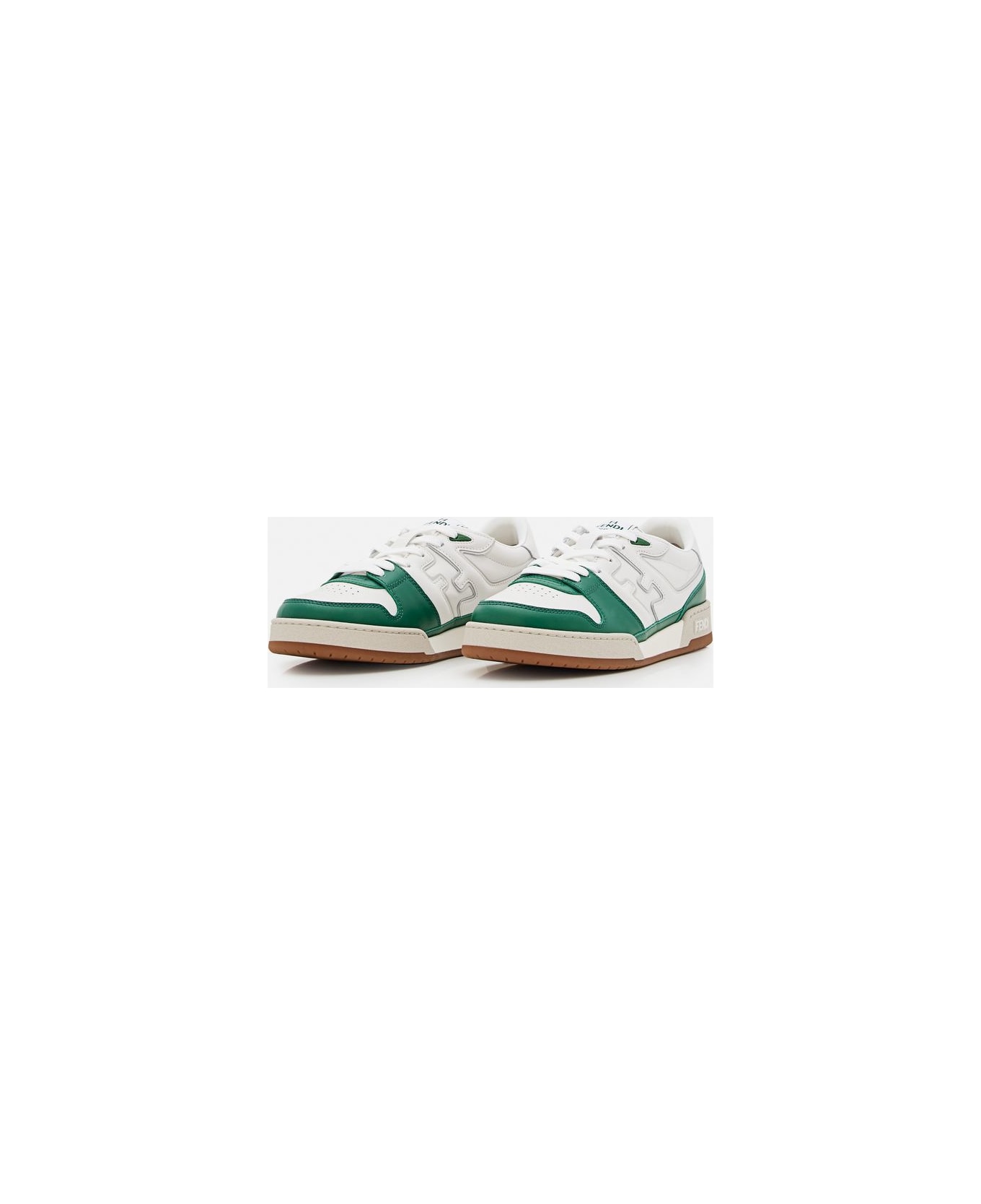 Fendi Match Low-top Sneakers - Emerald White Ice