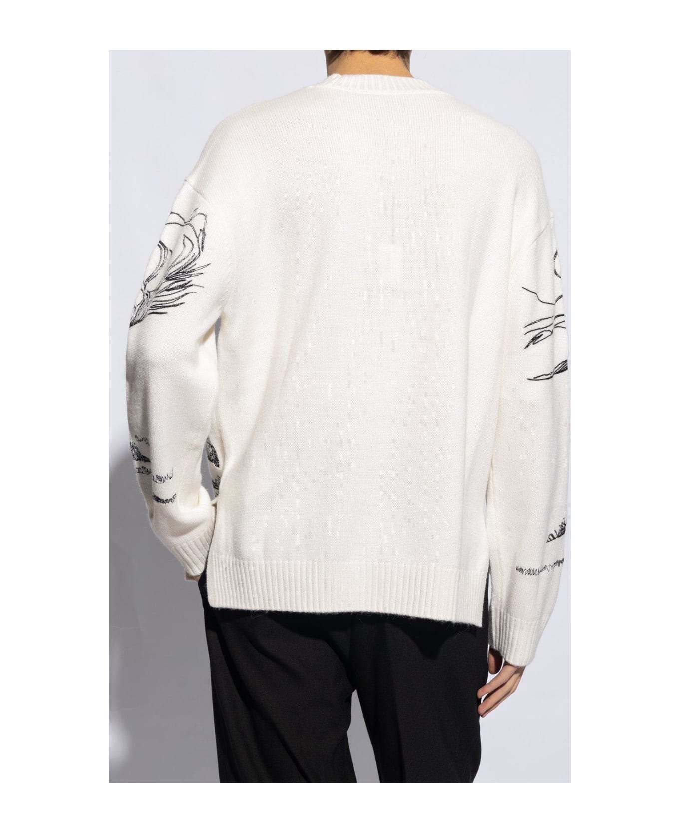 Emporio Armani Wool Sweater - Bianco Latte