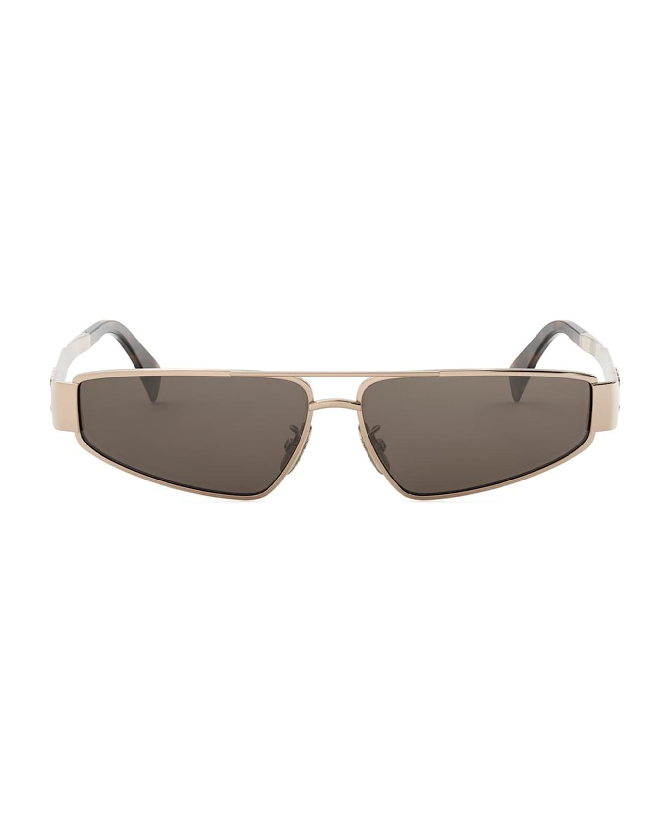 Celine Metal Triomphe Cl40318u - Rose Gold Sunglasses - Gold