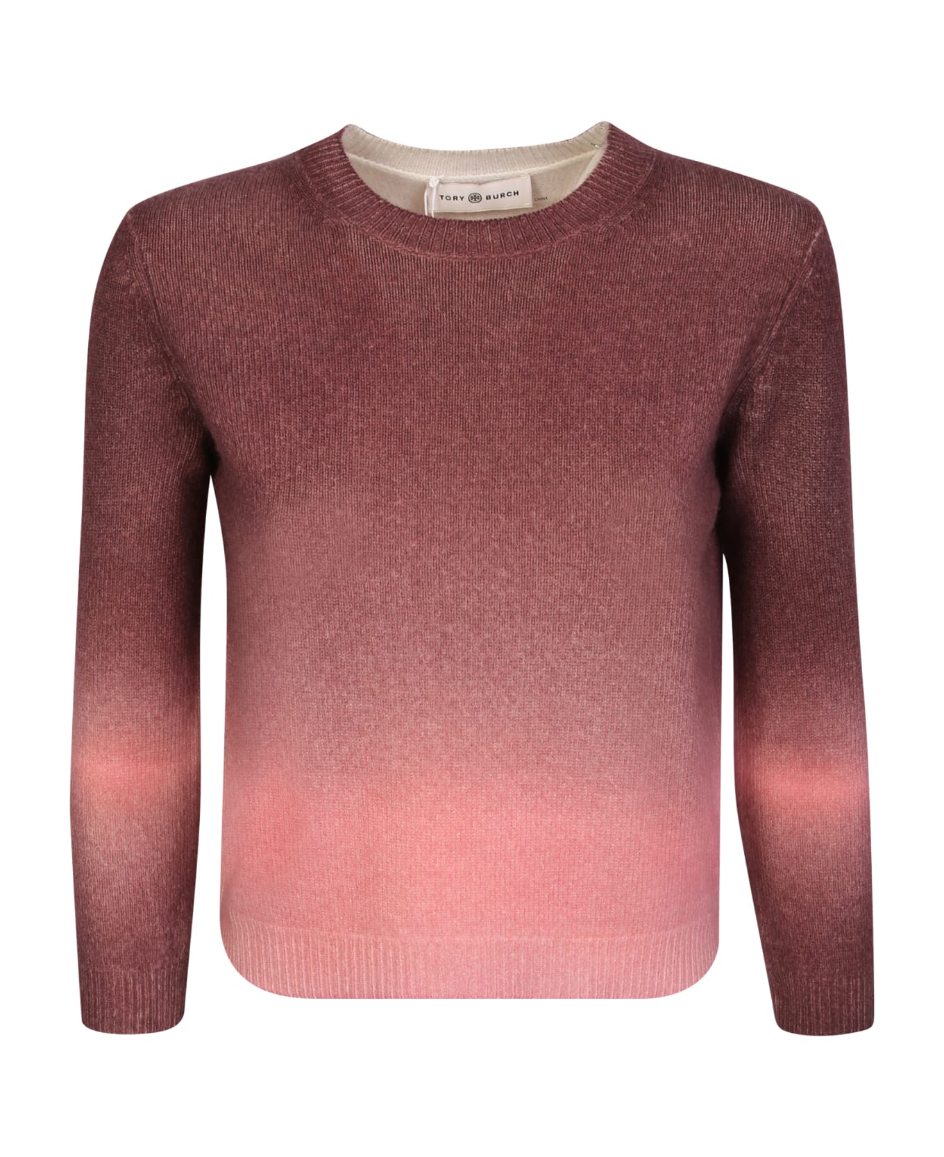 Tory Burch Ombrã¨ Effect Cashmere Pullover - Pink