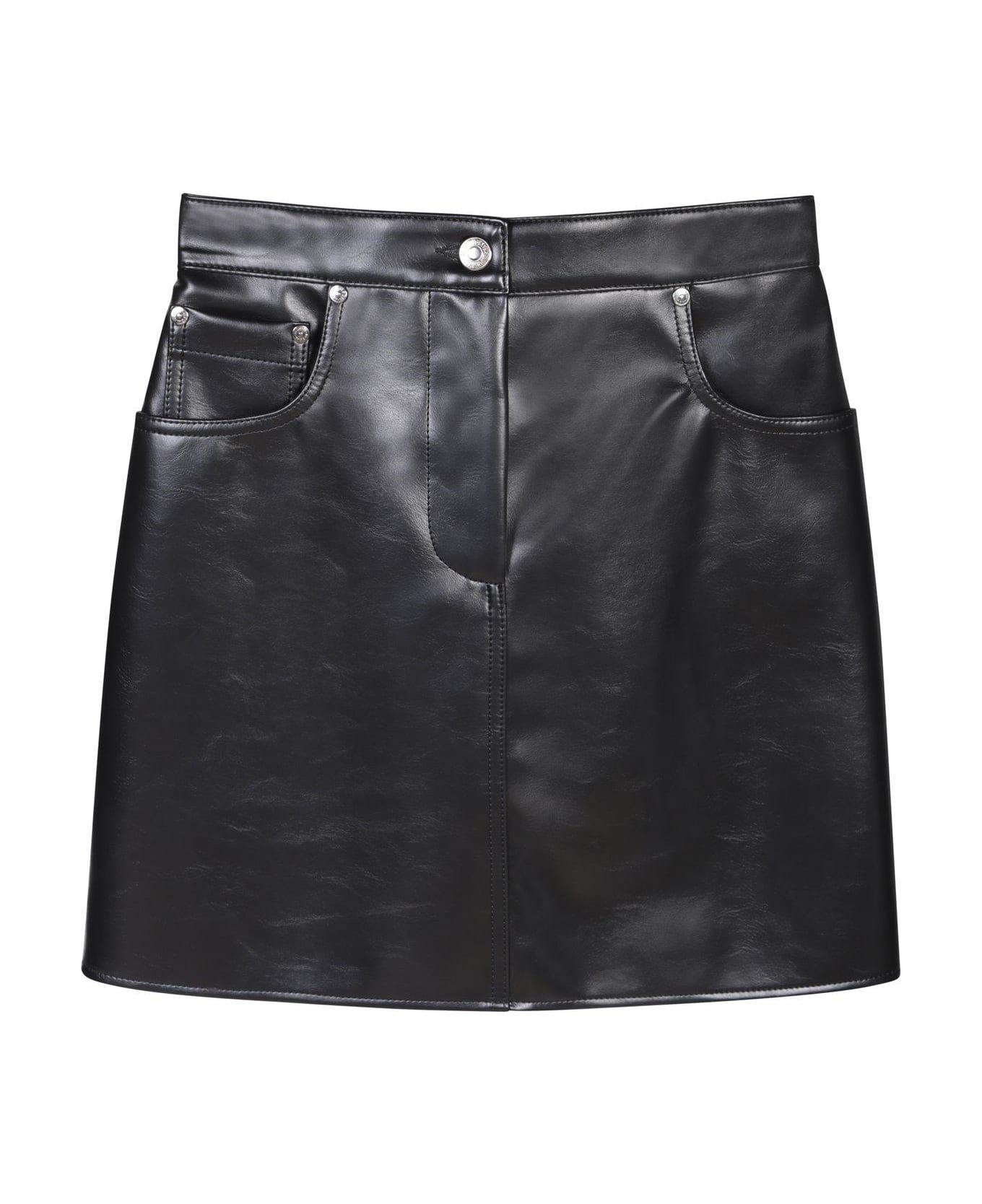 MSGM High Waist Slim Cut Mini Skirt - Black スカート