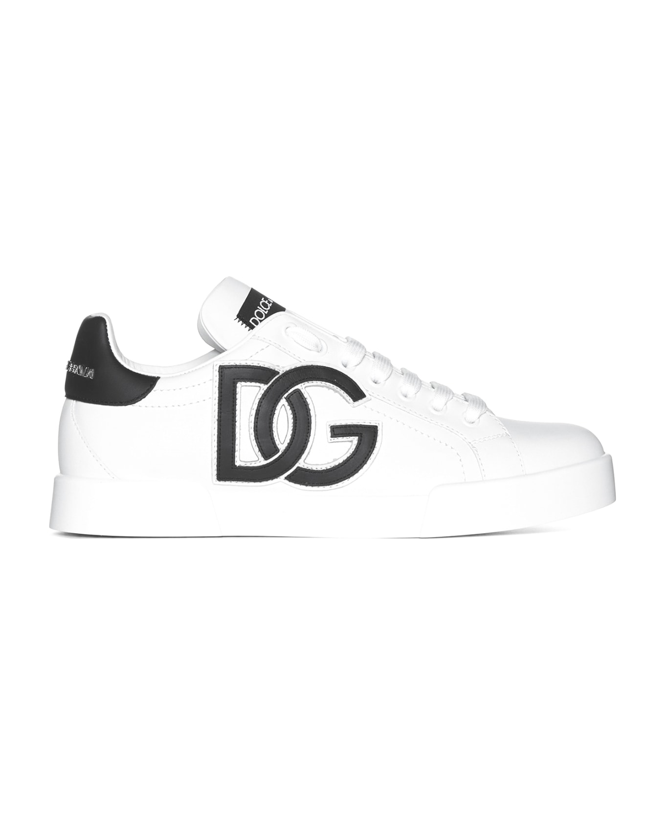Dolce & Gabbana Portofino Sneakers - Bianco/nero スニーカー