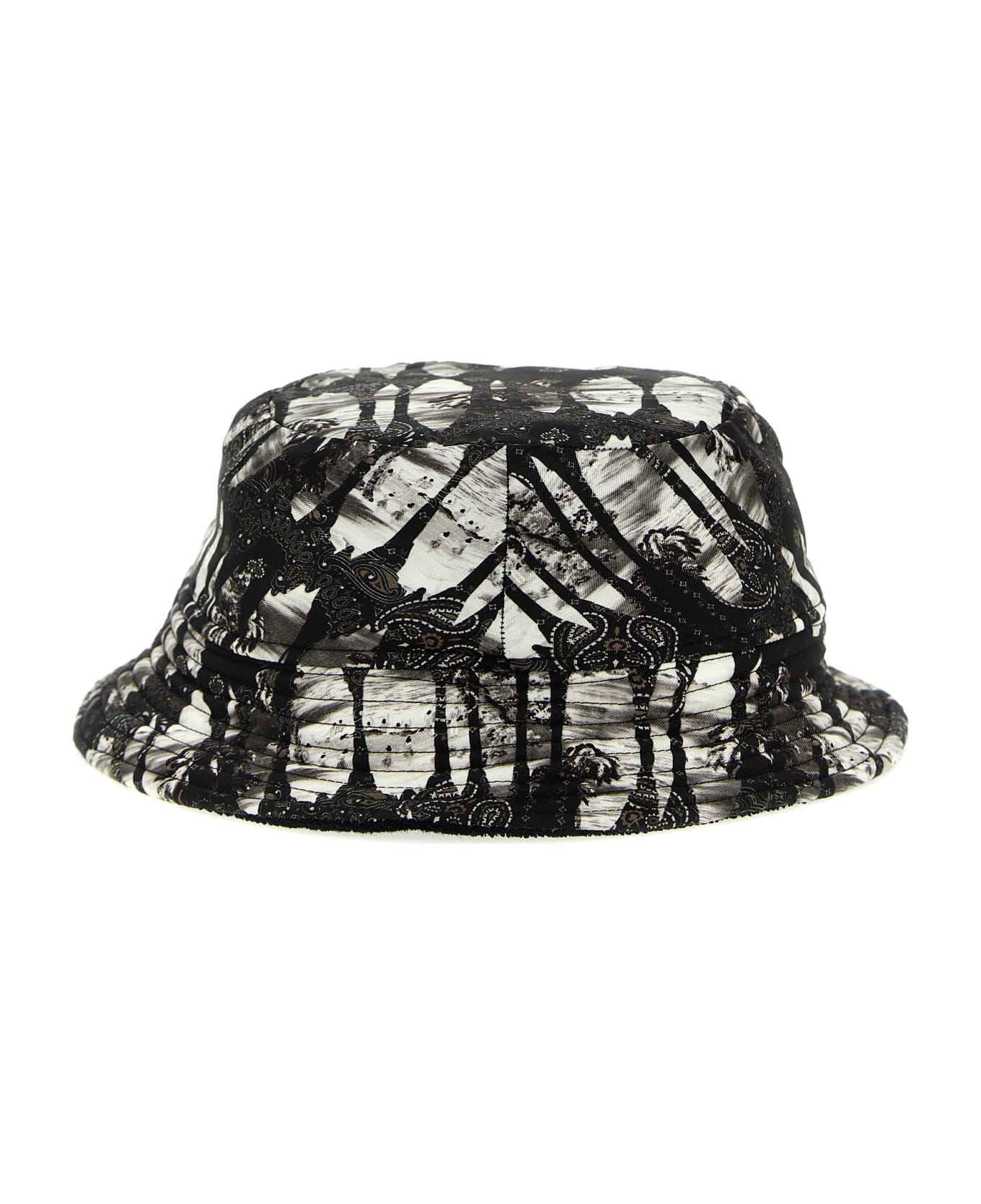 AMIRI 'bandana' Reversible Bucket Hat - White/Black