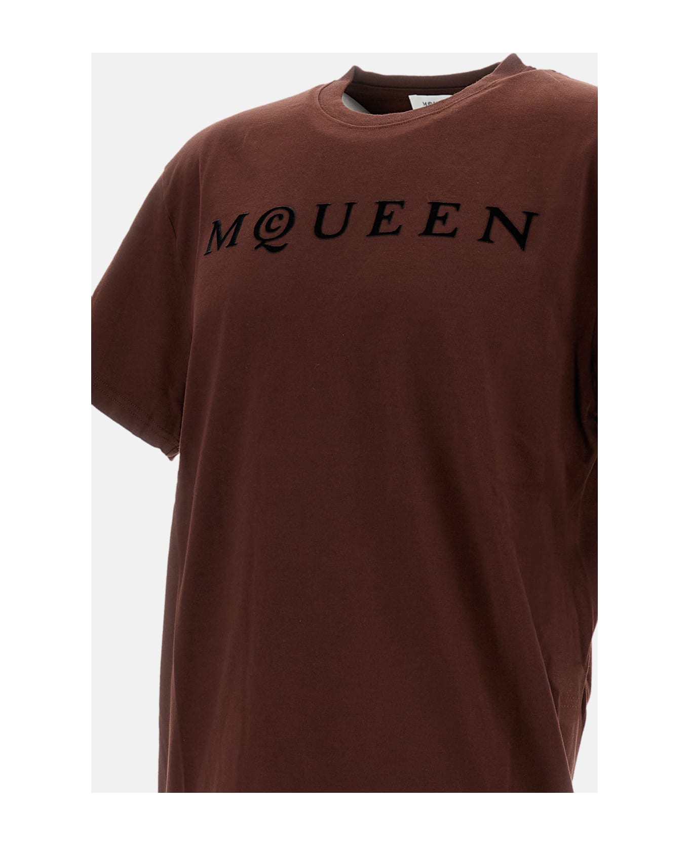 Alexander McQueen Logo T-shirt - Brown