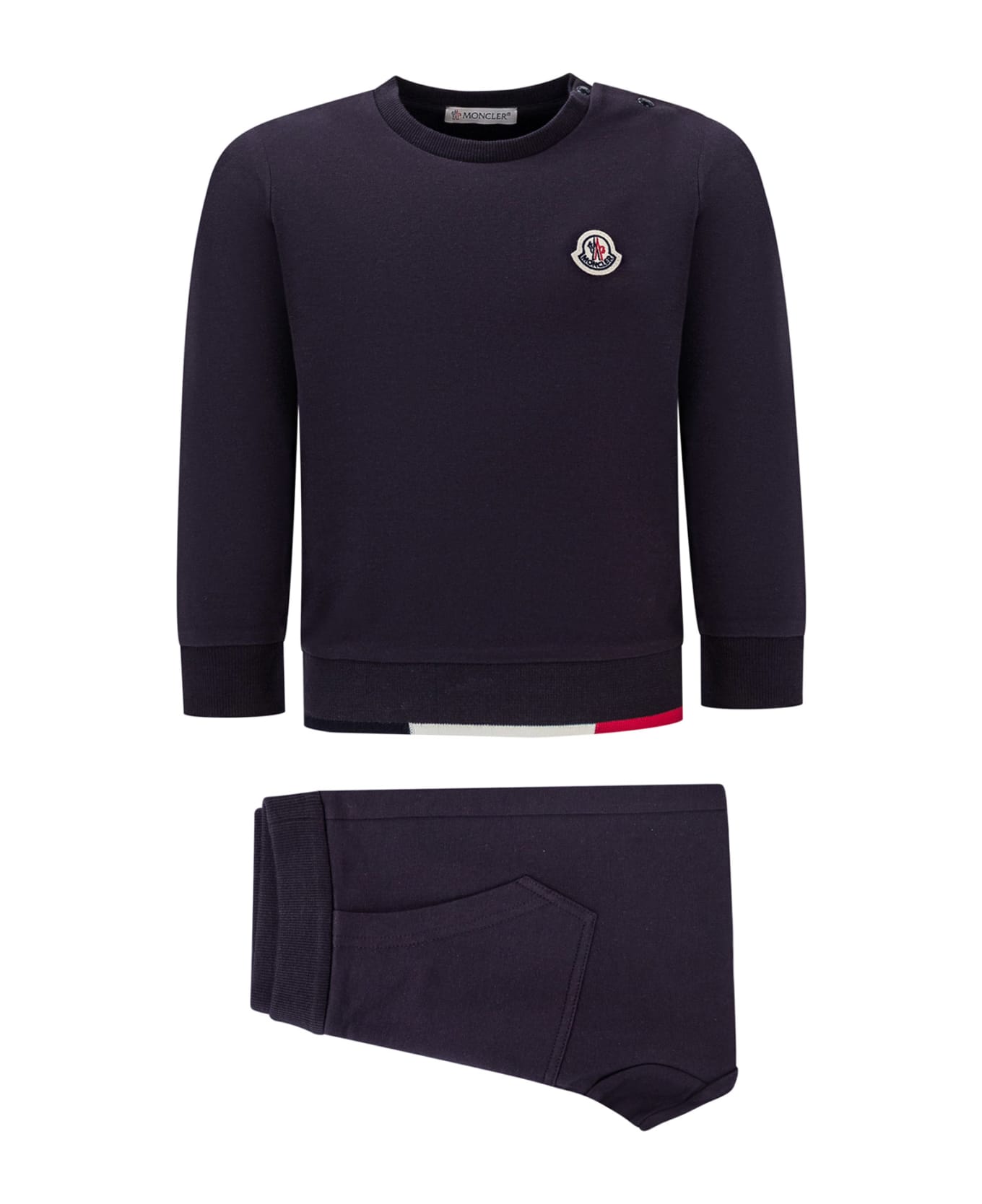 Moncler Sweatshirt And Pant Suit - BLU