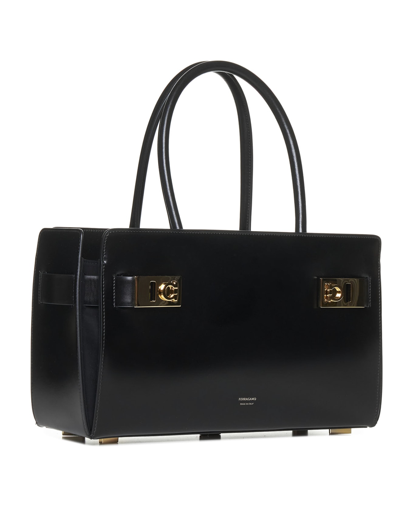 Ferragamo Shoulder Bag - Double black