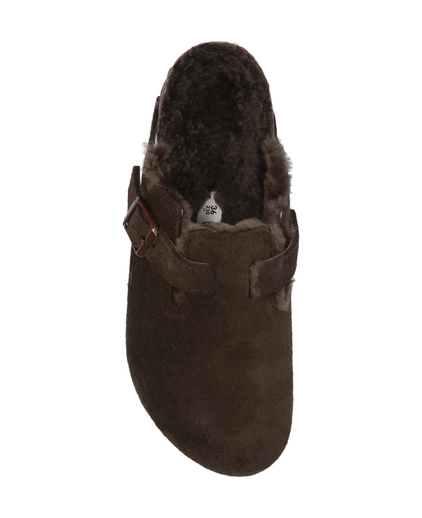 Birkenstock 
boston Vl
 Suede Slides - Brown