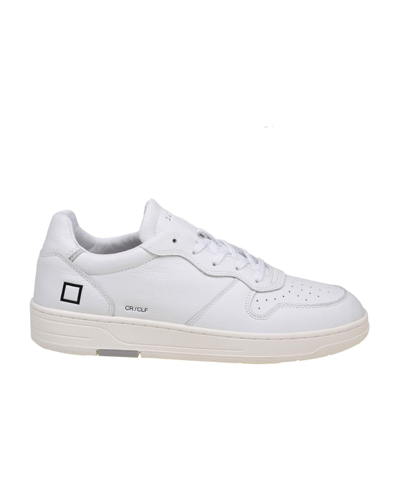 D.A.T.E. Court Sneakers In White Leather - White
