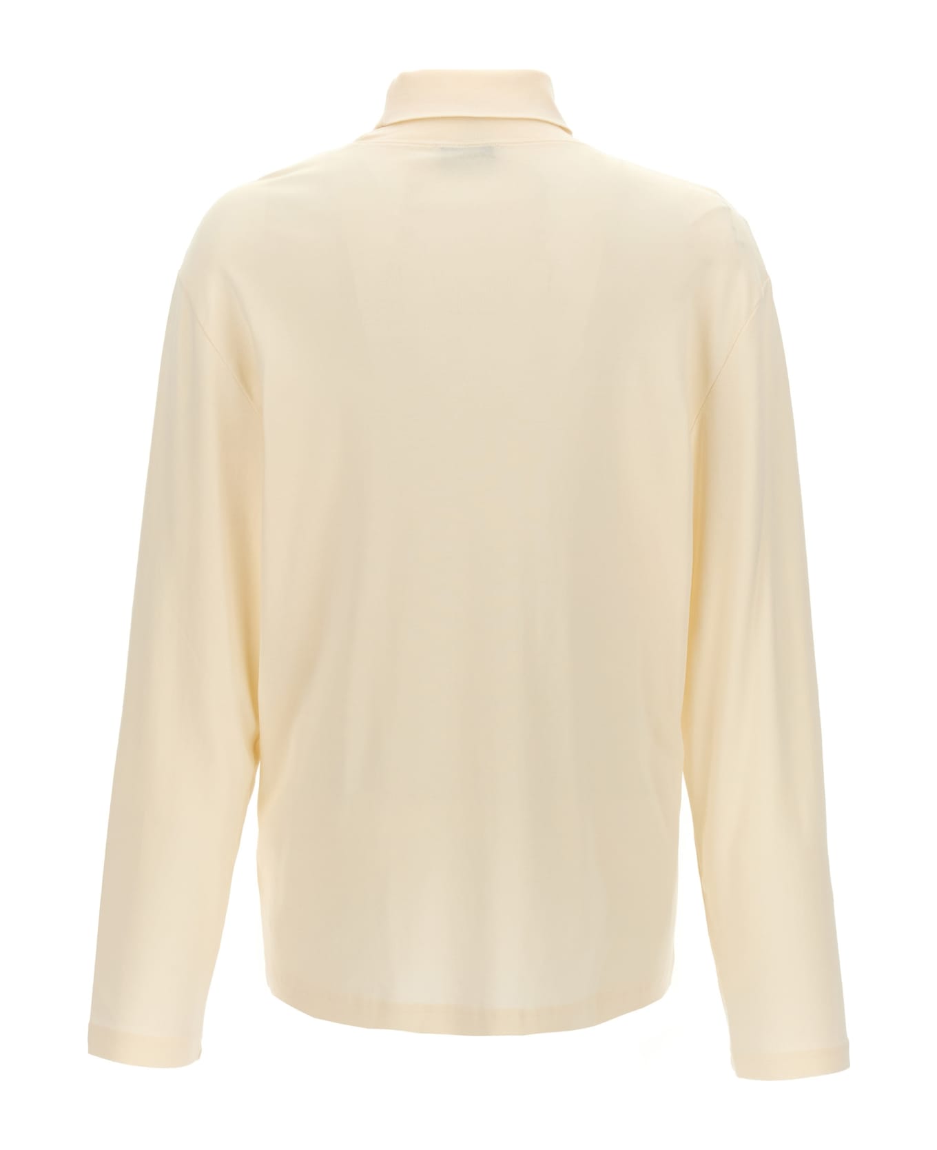 Lemaire Cotton Turtleneck Sweater - White