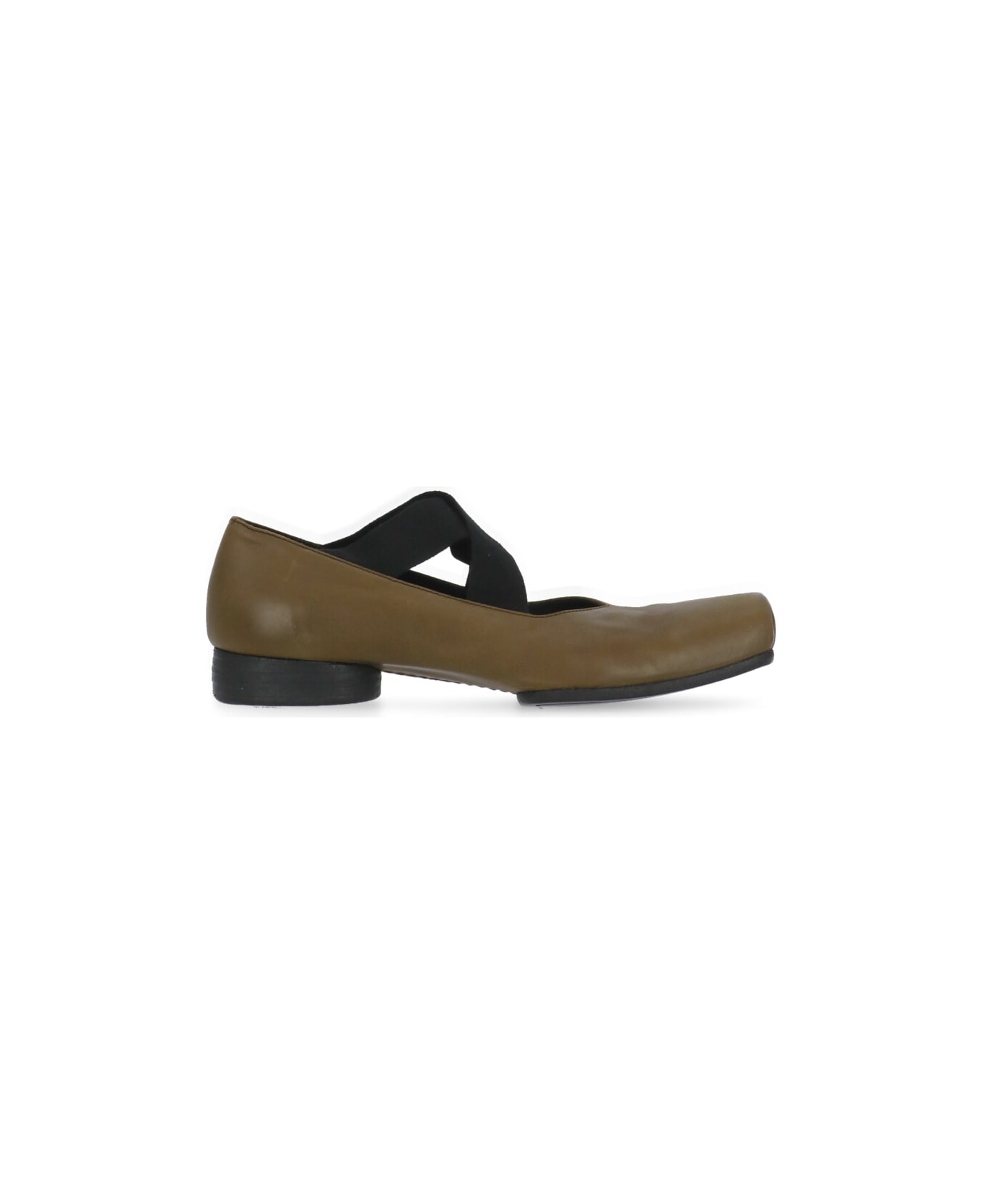 Uma Wang Leather Ballerinas - Green