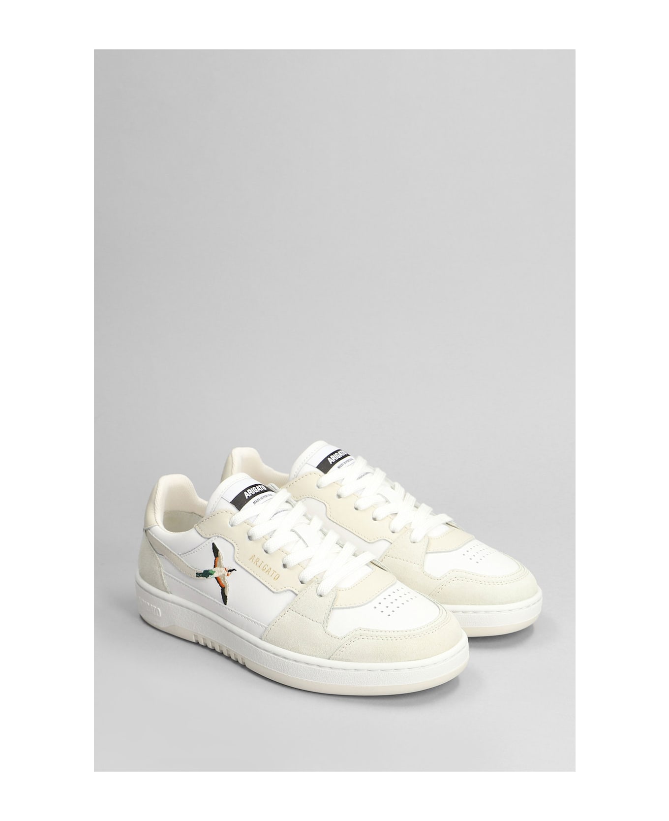 Axel Arigato Clean 90 B Bird Sneakers In White Leather - WHITE