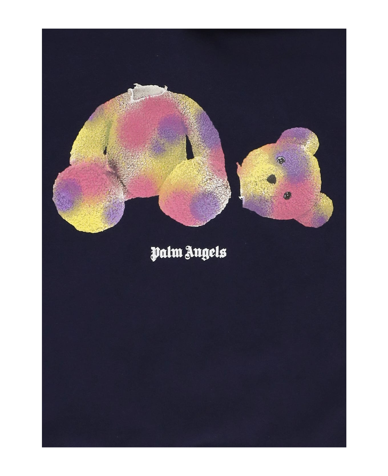 Palm Angels Cotton Hoodie - NAVY