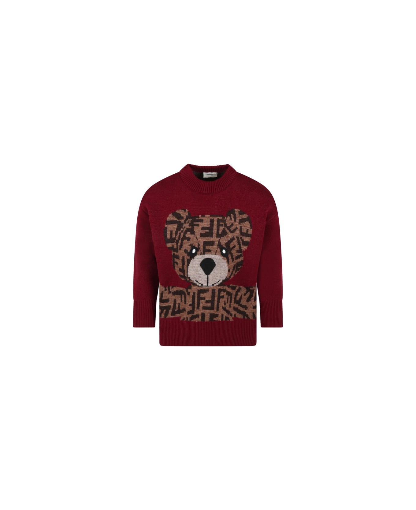 Fendi Pull With Print - Red