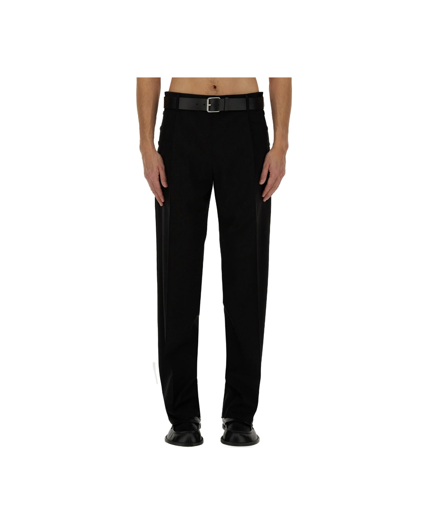 Moschino Wool Pants - BLACK