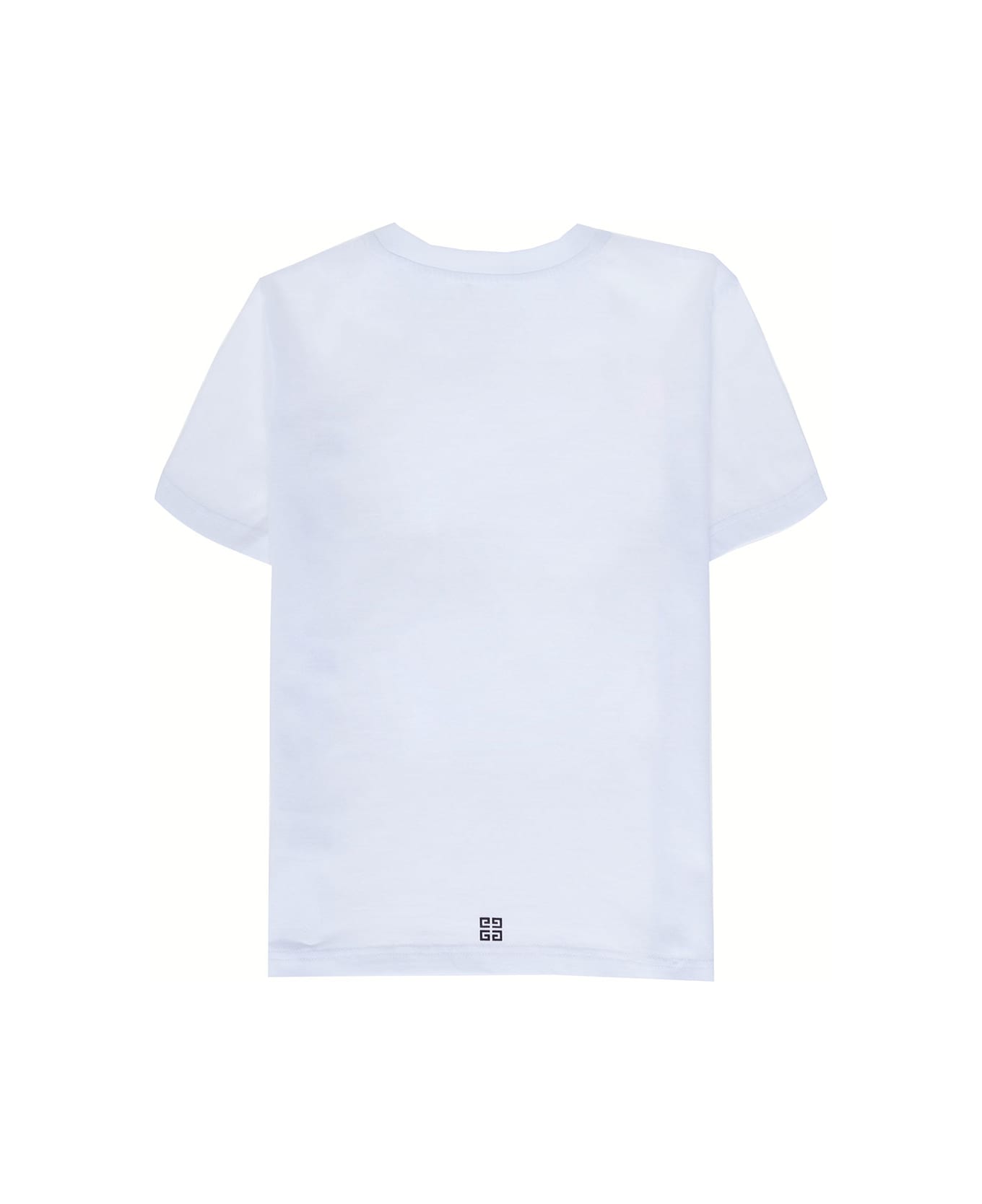 Givenchy Boy Cotton White T-shirt With Logo Print - White