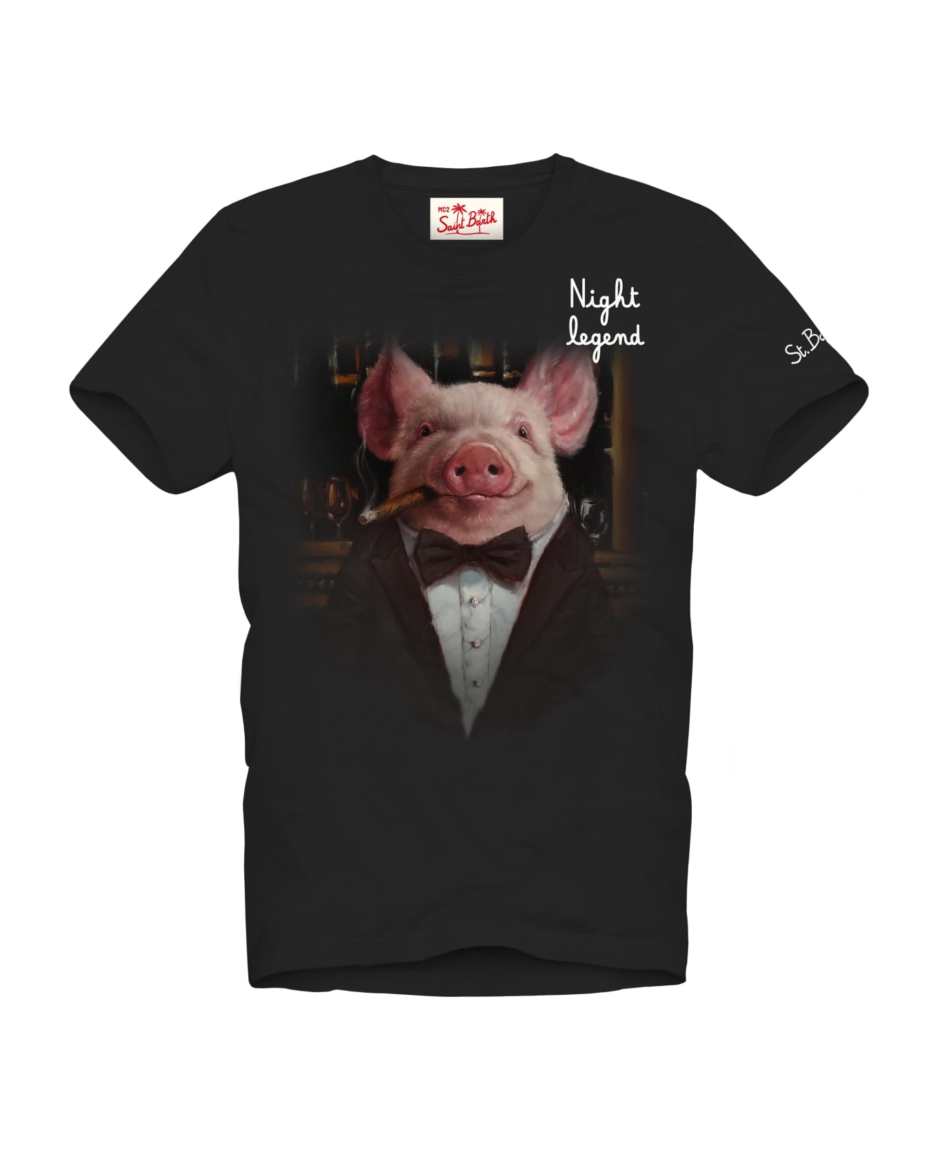 MC2 Saint Barth Man Cotton T-shirt With Piglet Print | Lucia Heffernan Special Edition シャツ