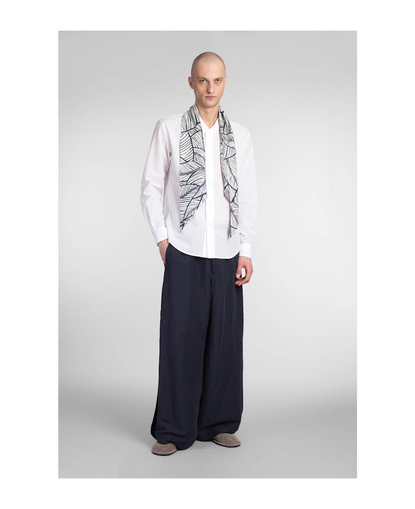 Giorgio Armani Shirt In White Cotton - white