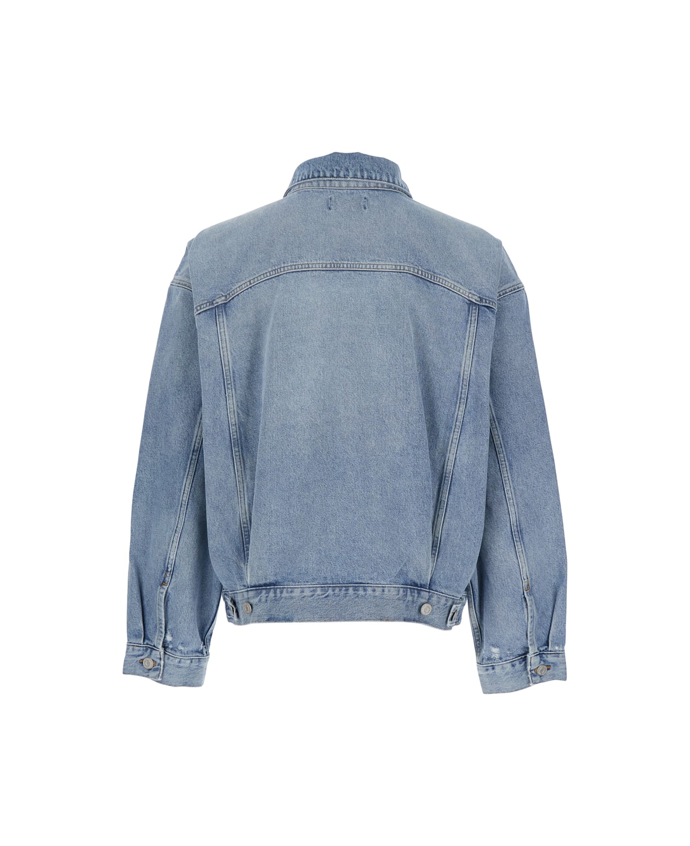 AGOLDE 
stefano
 Light Blue Jacket With Classic Collar In Denim Man - Light blue
