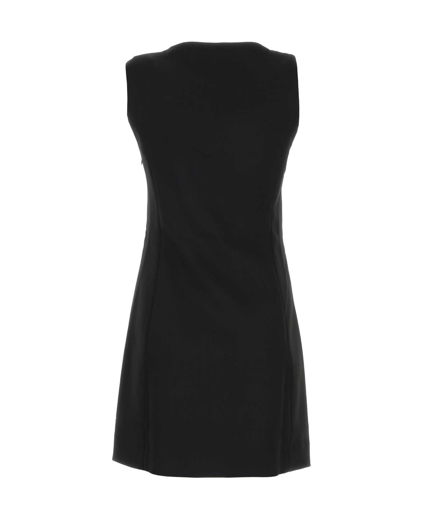 Coperni Black Stretch Jersey Fitted Dress - BLACK タンクトップ