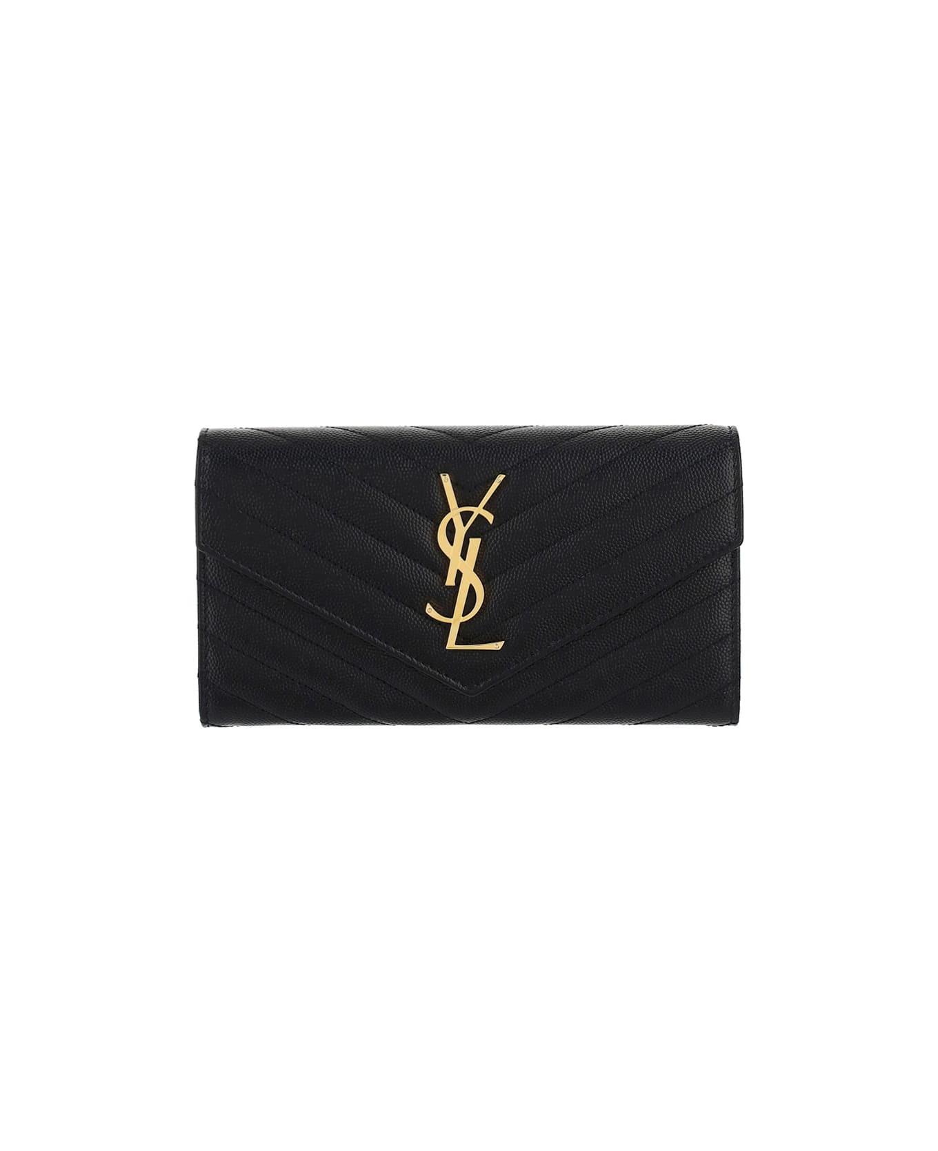 Saint Laurent Leather Wallet - Nero