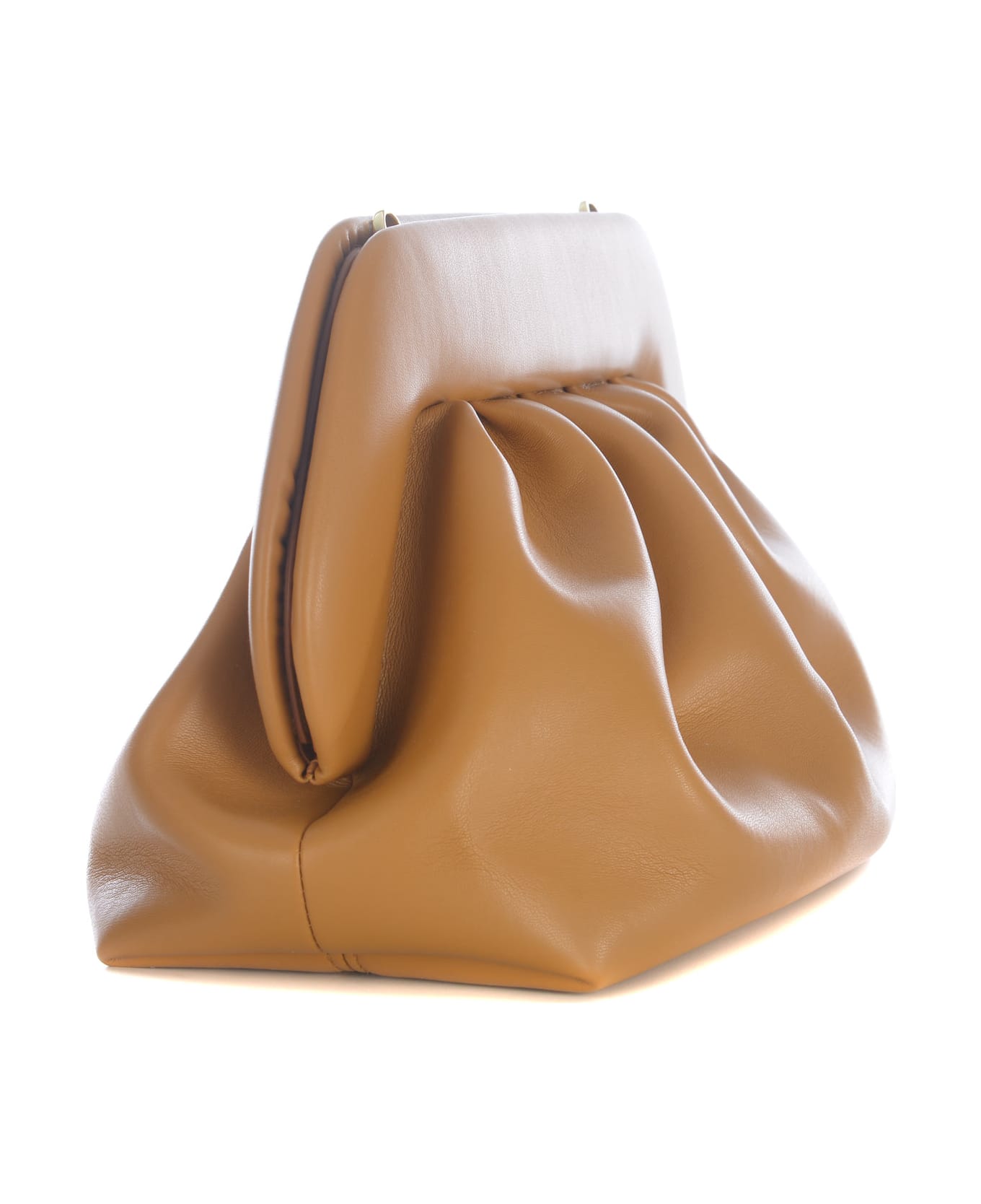 THEMOIRè Bag Themoiré "bios" In Faux Leather - Cappuccino クラッチバッグ