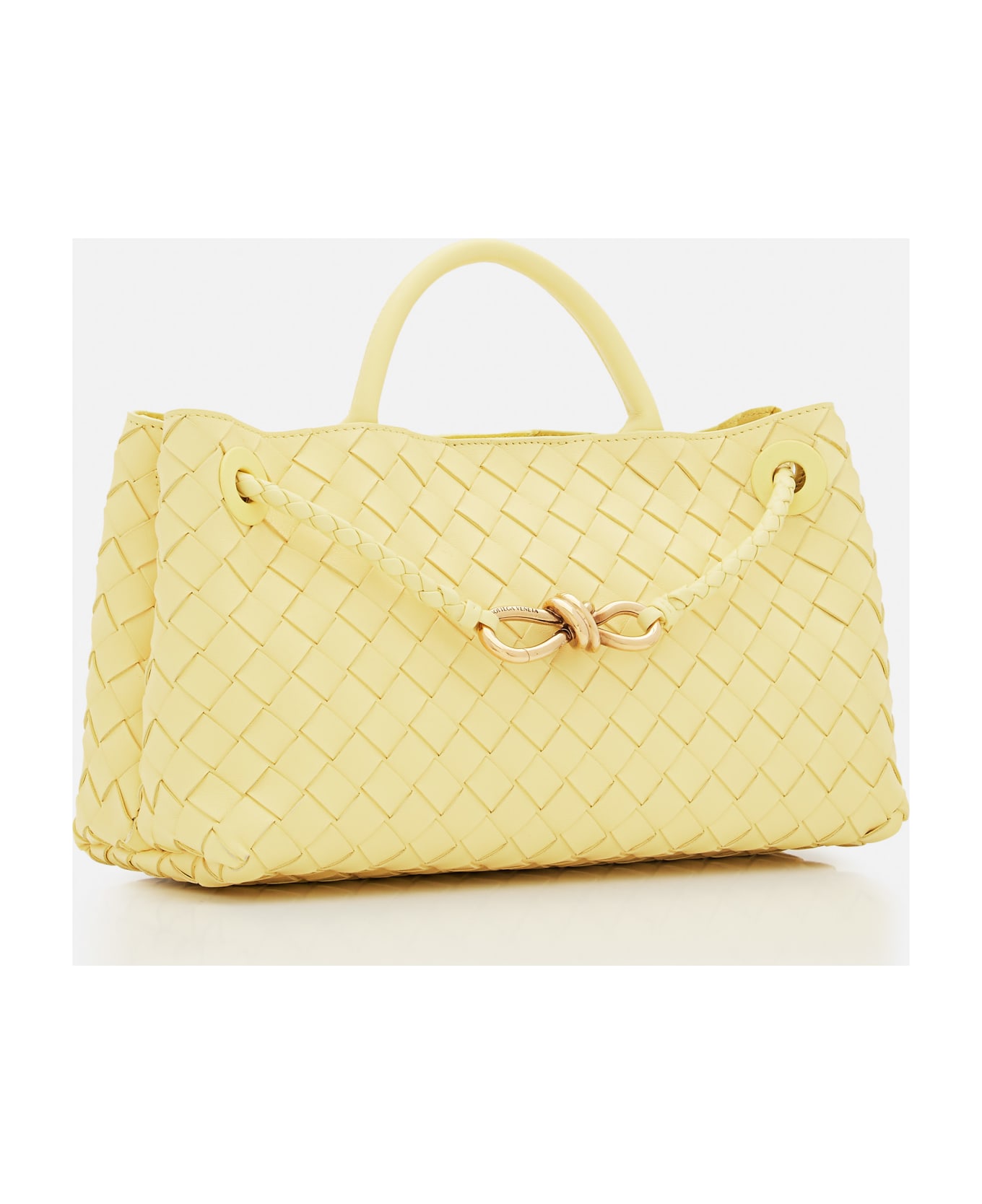 Bottega Veneta East West Andiamo Leather Handbag - Yellow