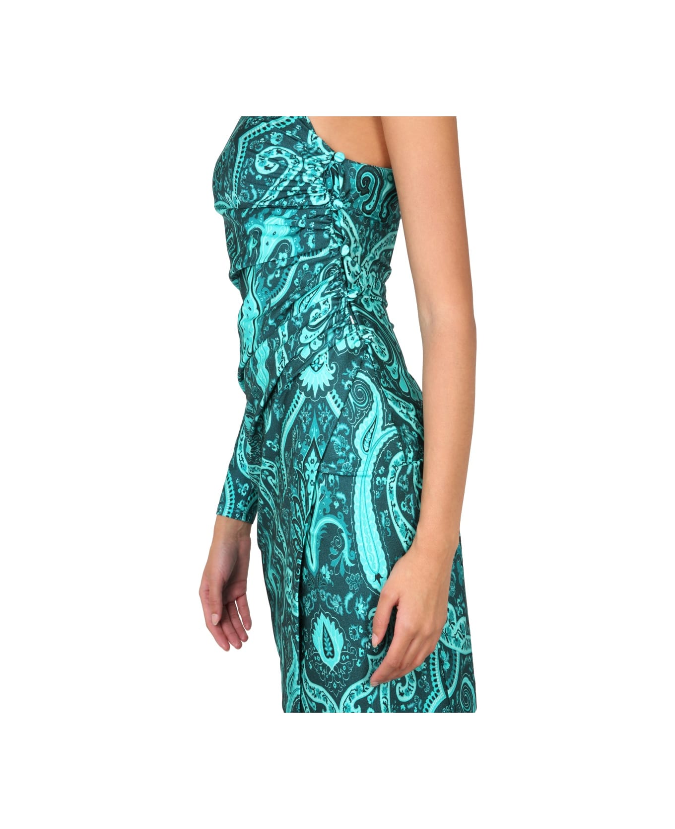 Etro Dress With Paisley Designs - GREEN
