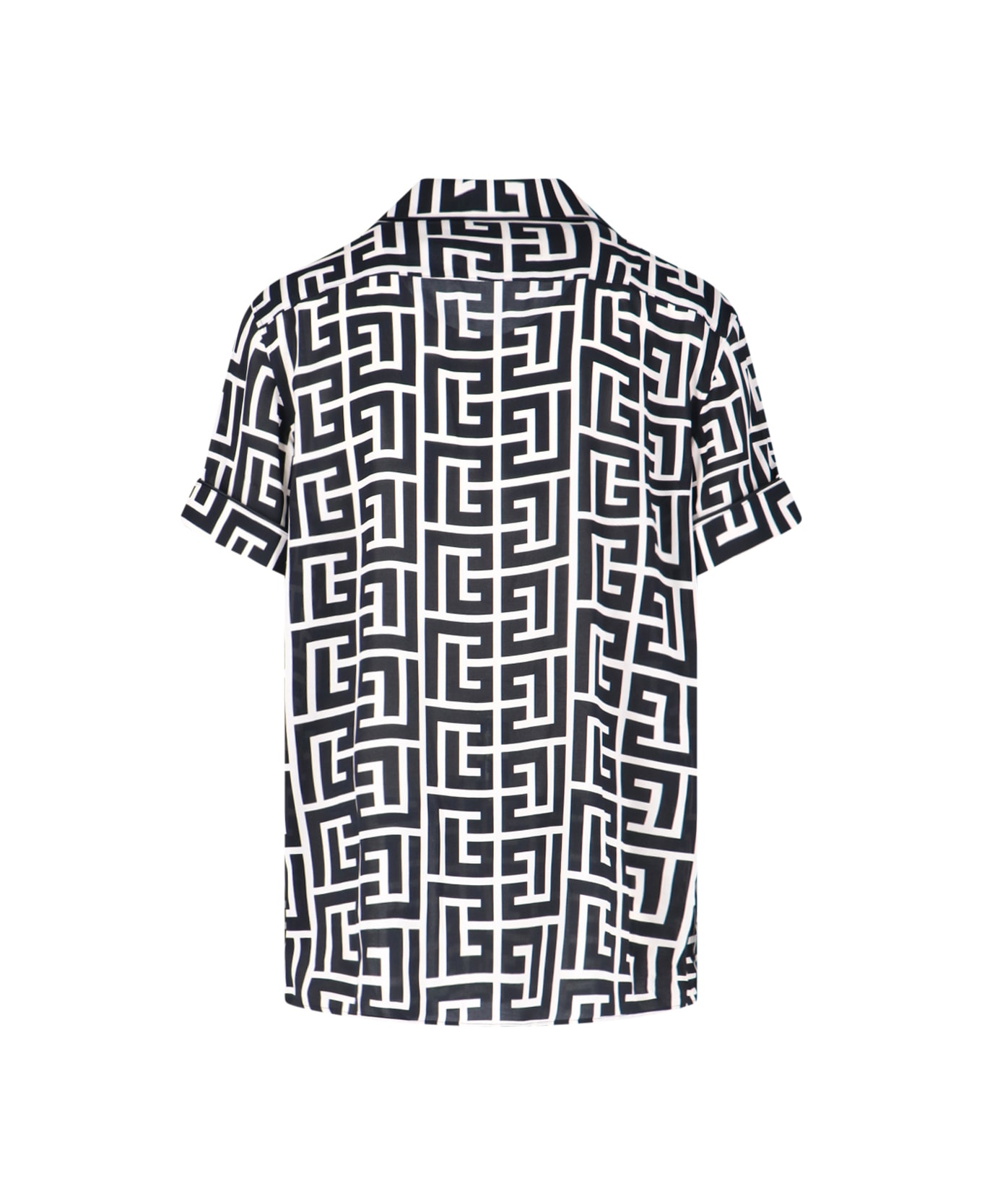 Balmain 
monogram
 Viscose Shirt - MULTICOLOUR