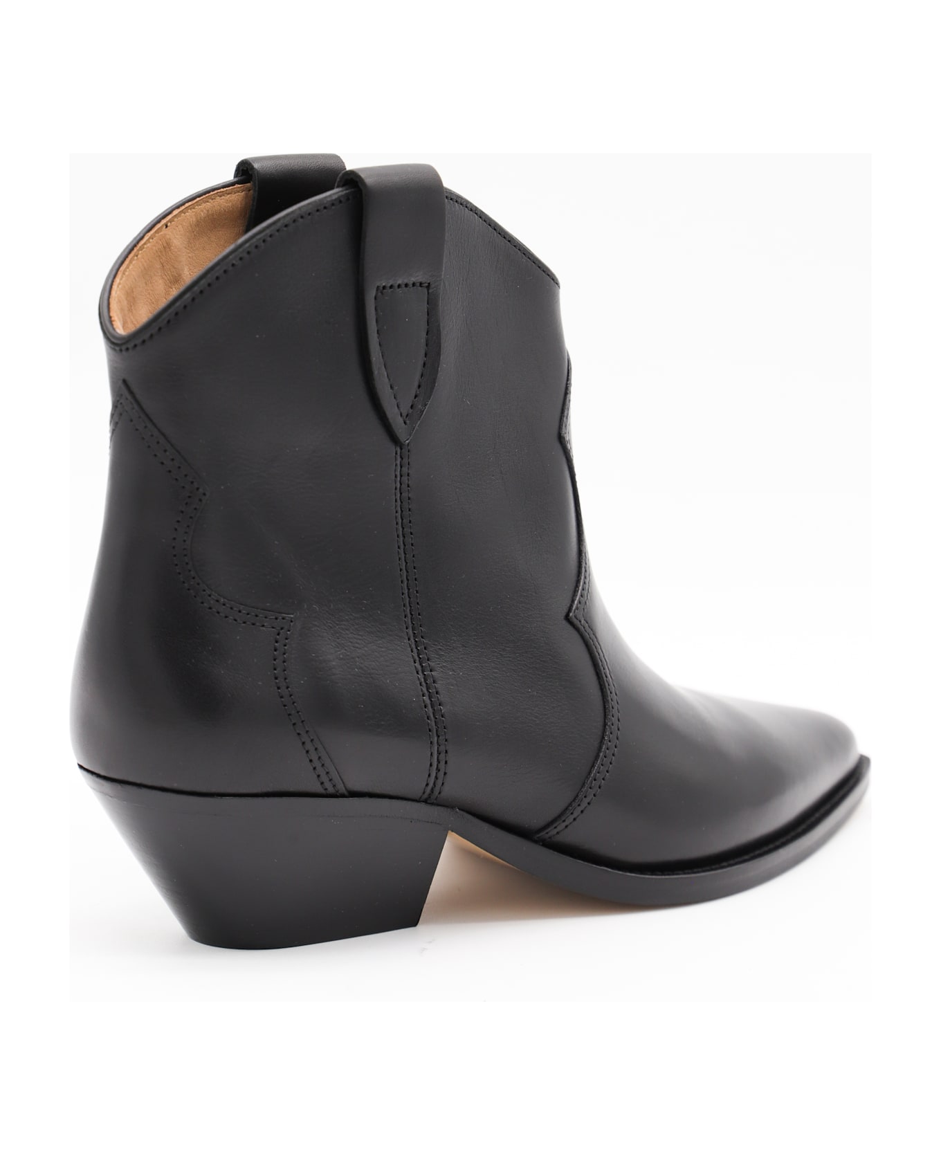 Marant Étoile Black Leather Boots - Black
