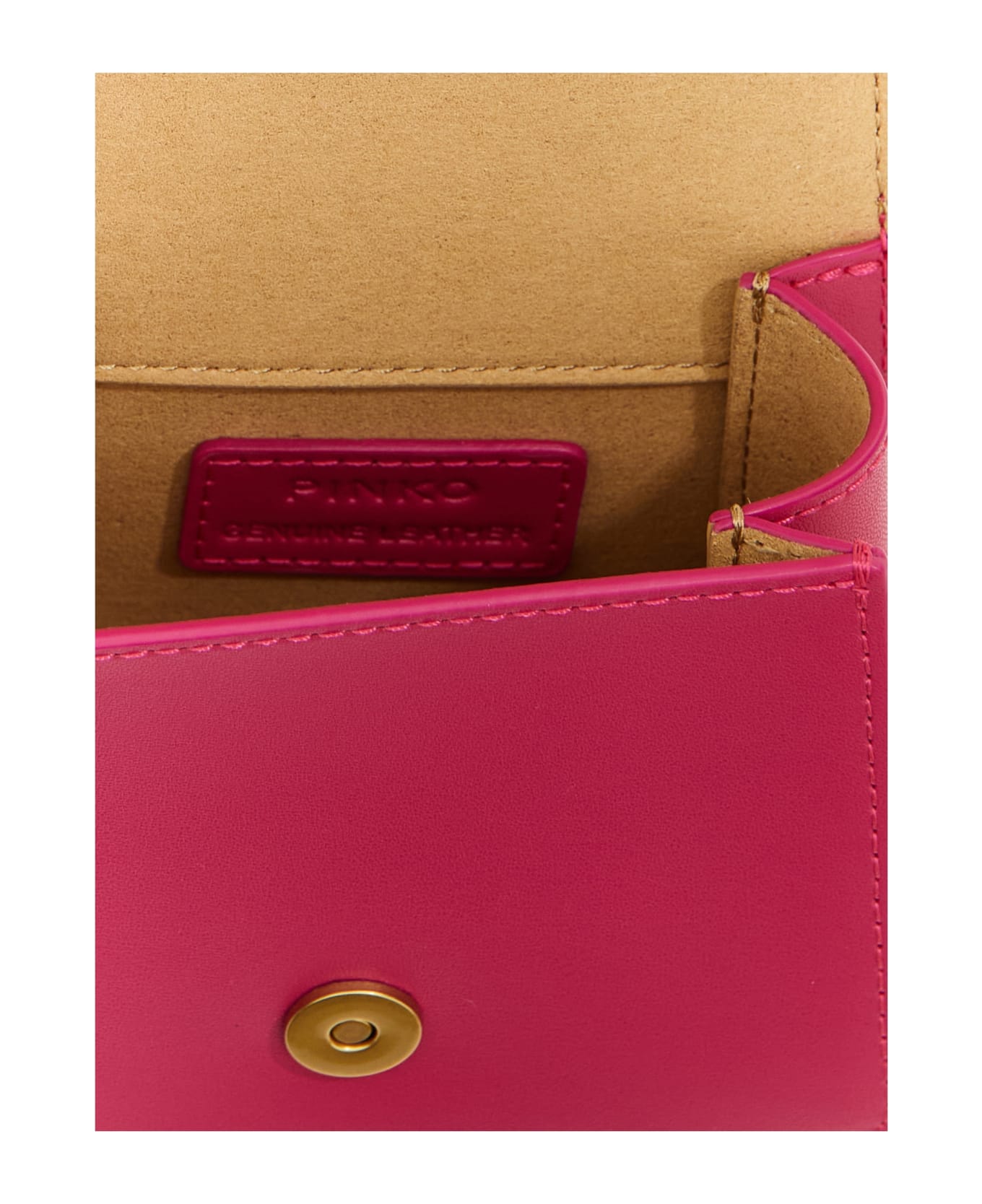 Pinko Micro Love Bag With Top Handle - Fuchsia