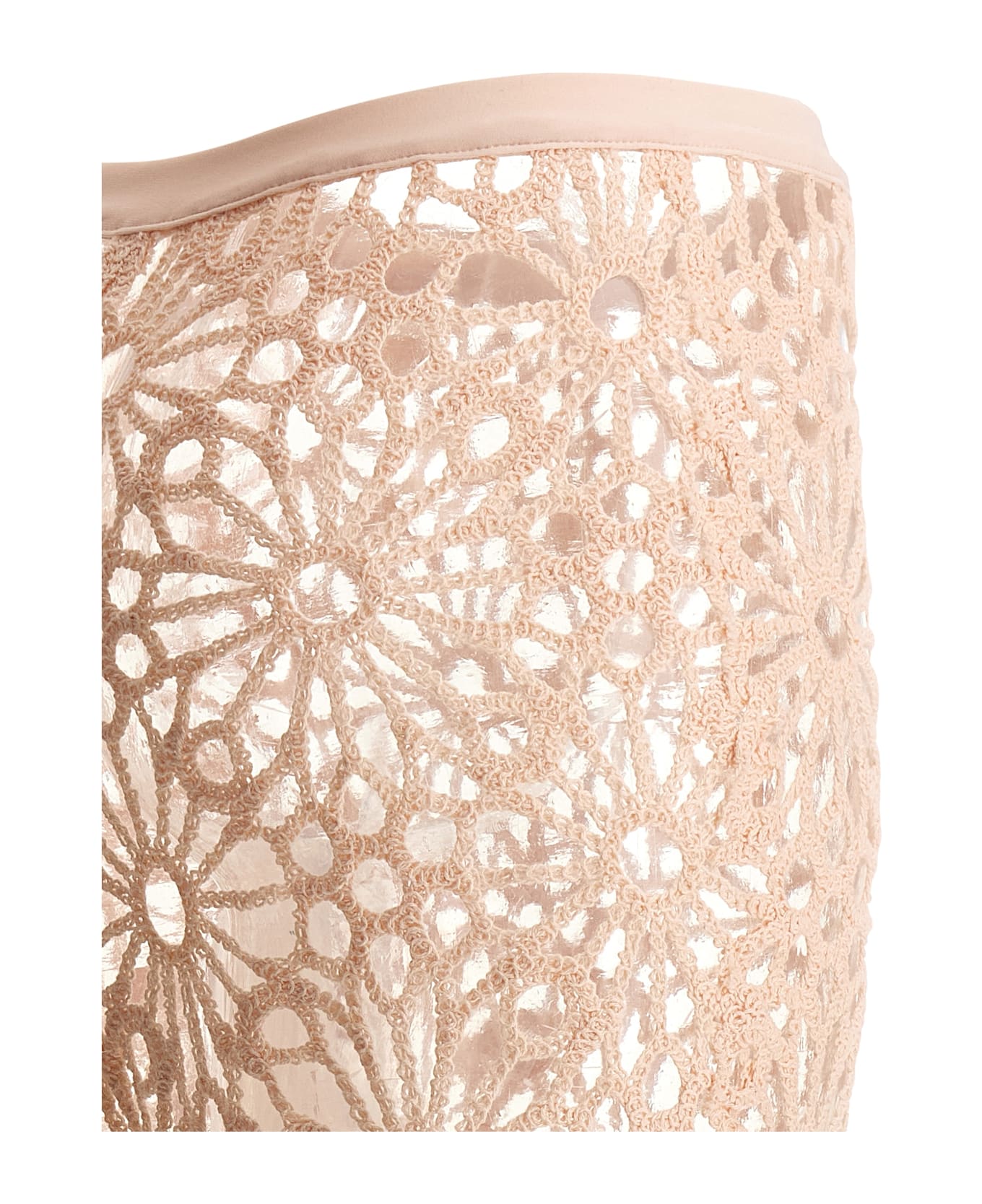 Norma Kamali 
crochet
 Pants - Pink