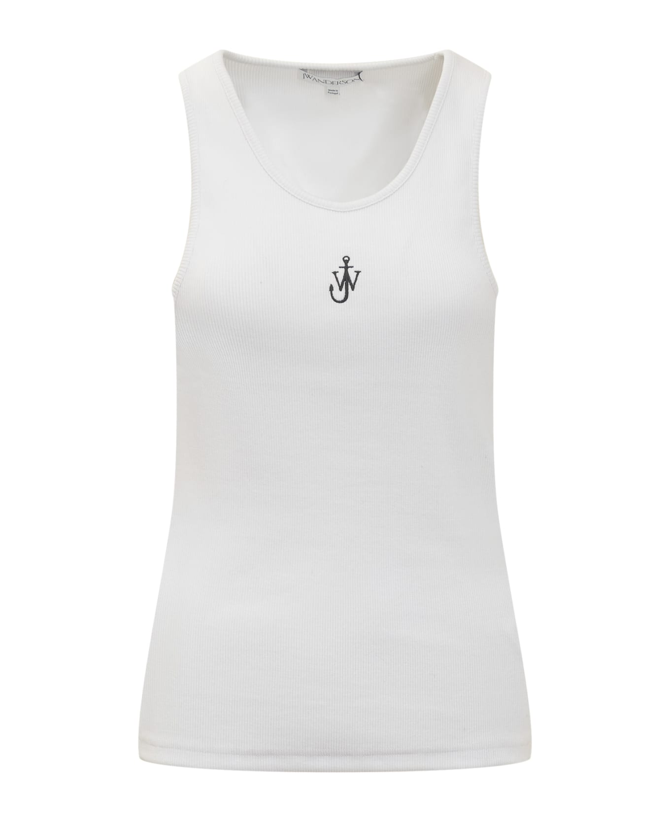 J.W. Anderson Top With Logo - WHITE