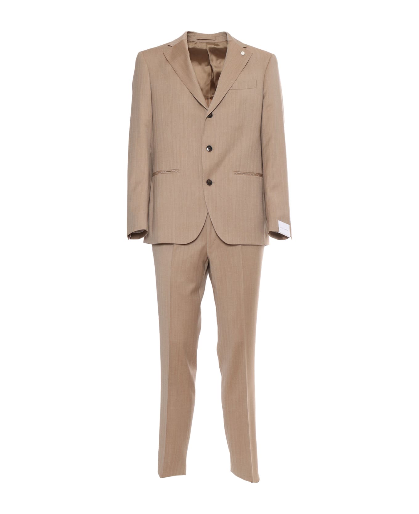 Luigi Bianchi Mantova Brown Men's Suit - BROWN スーツ