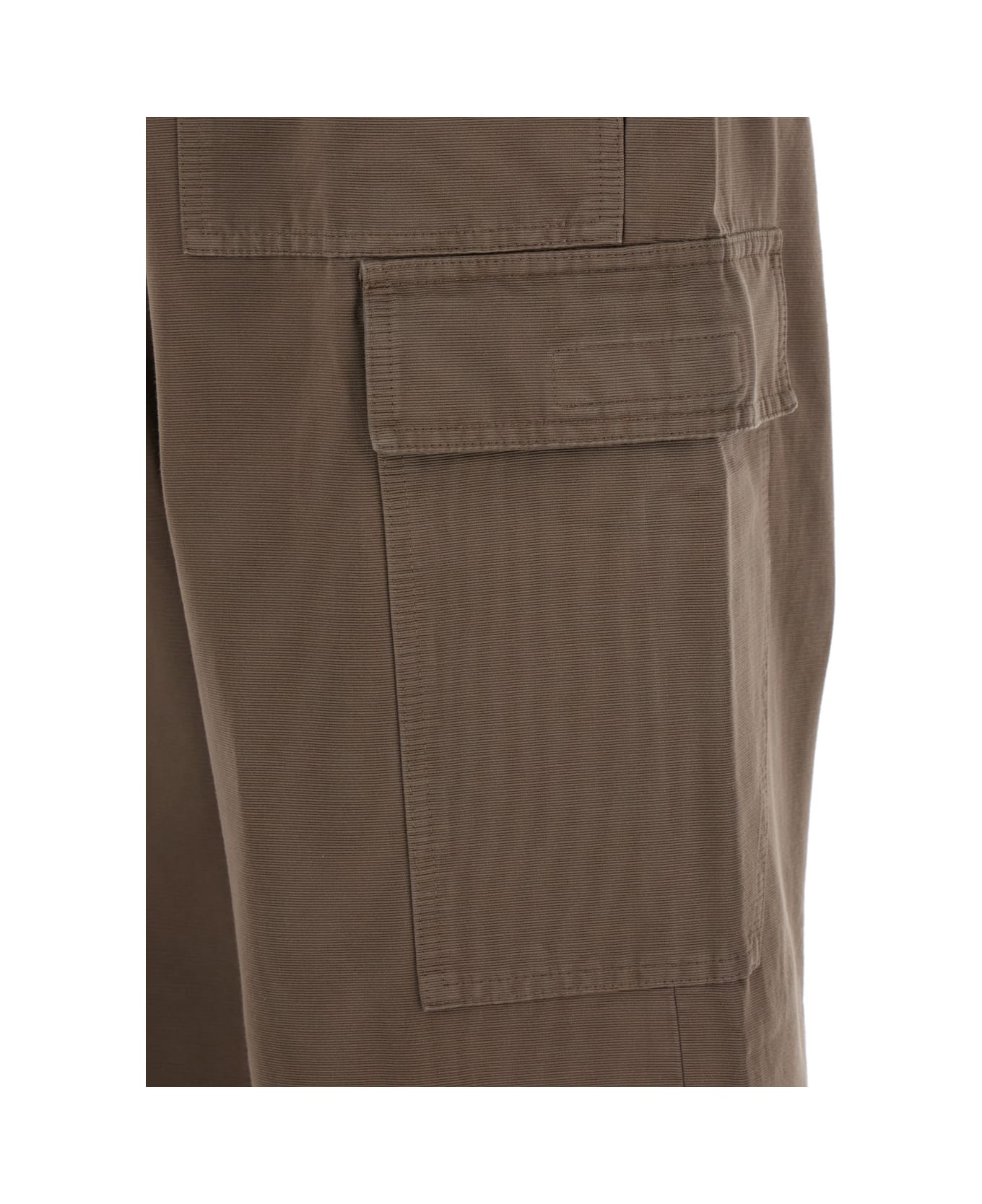 DRKSHDW Brown Cargo Trousers In Cotton Man - Beige