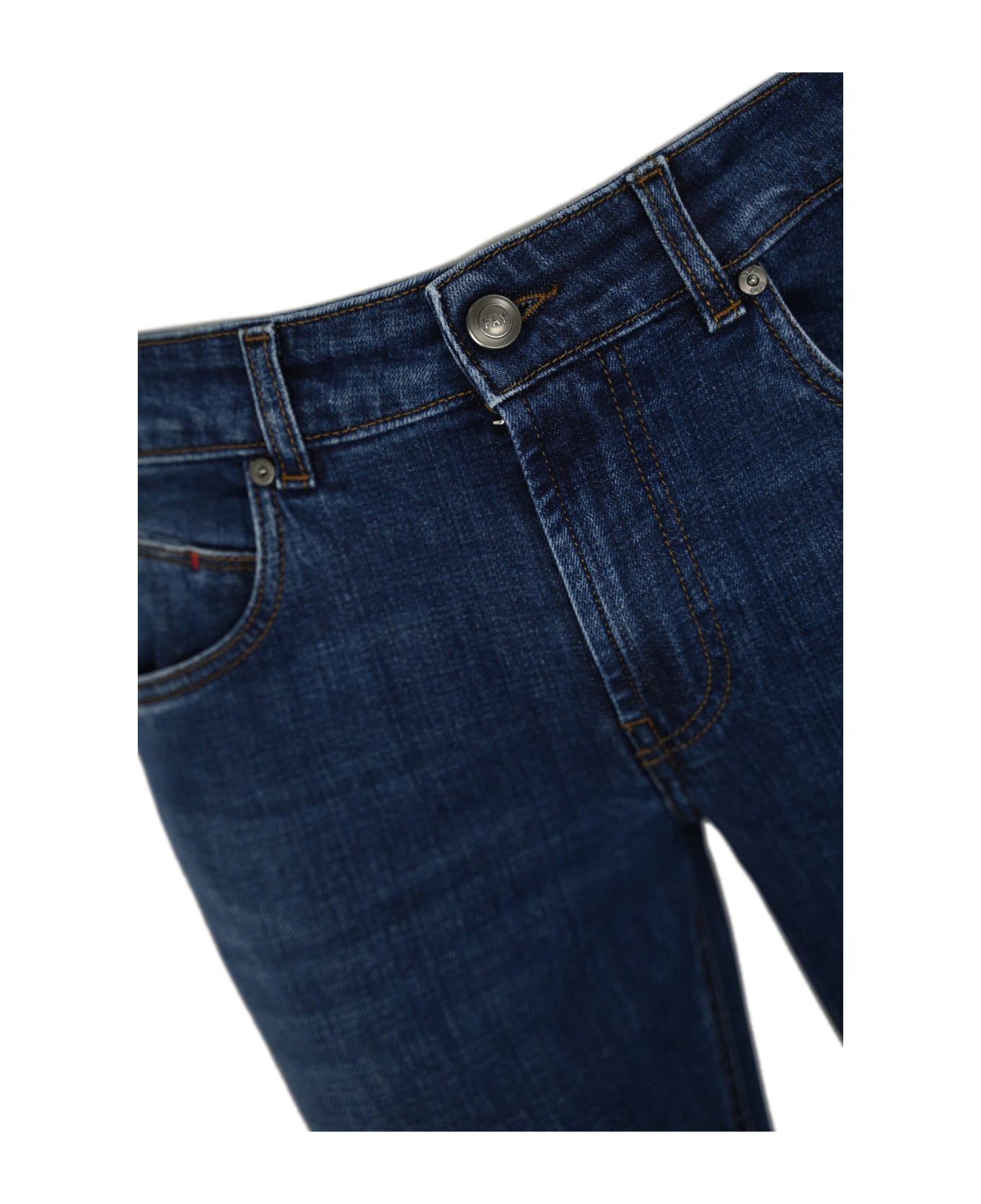 Fay 5 Pocket Denim Trousers - Blu Royal